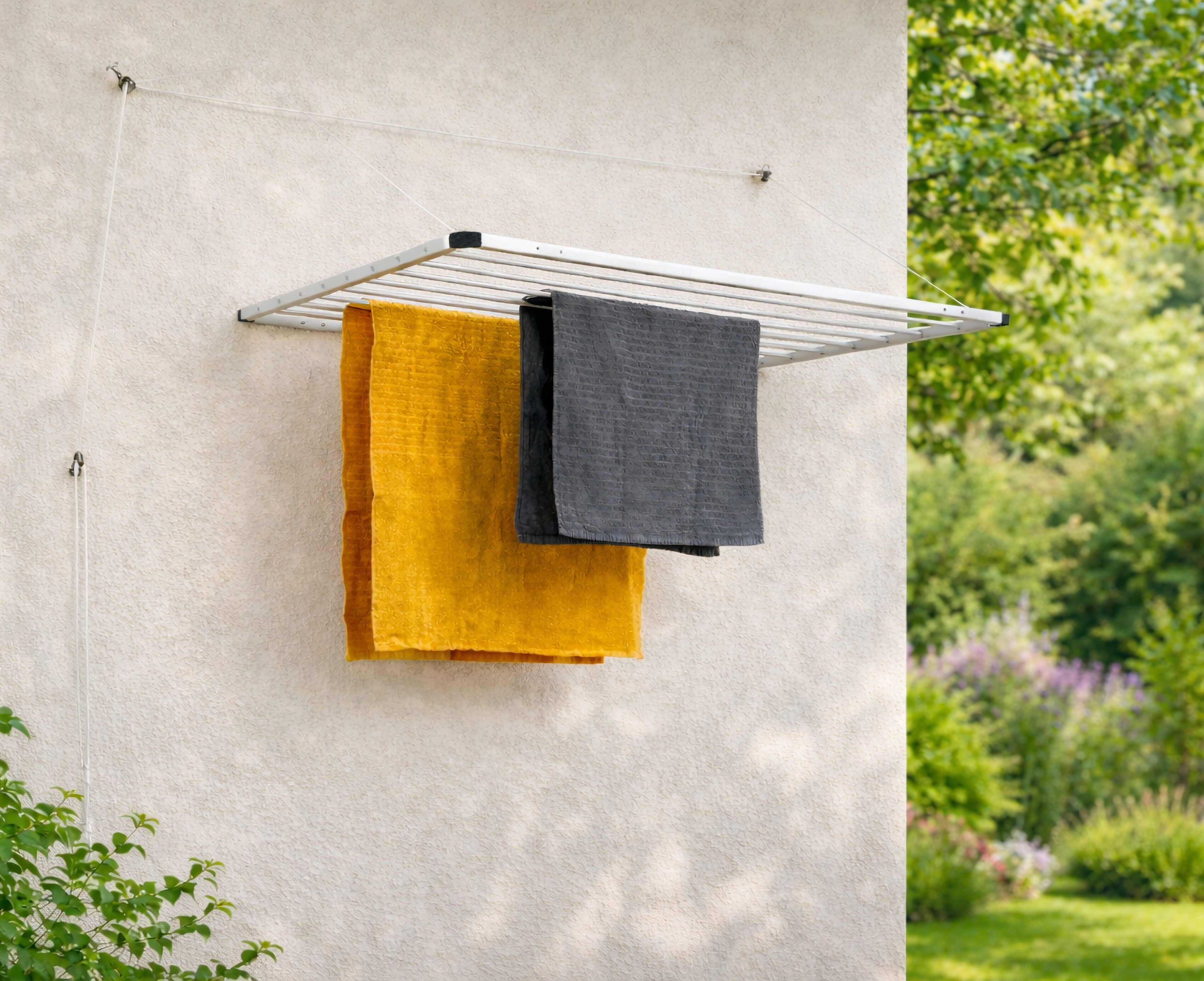 DRY-SMART Wandwäschetrockner LIFT WAND, Rostfrei, Platzsparend, Leicht