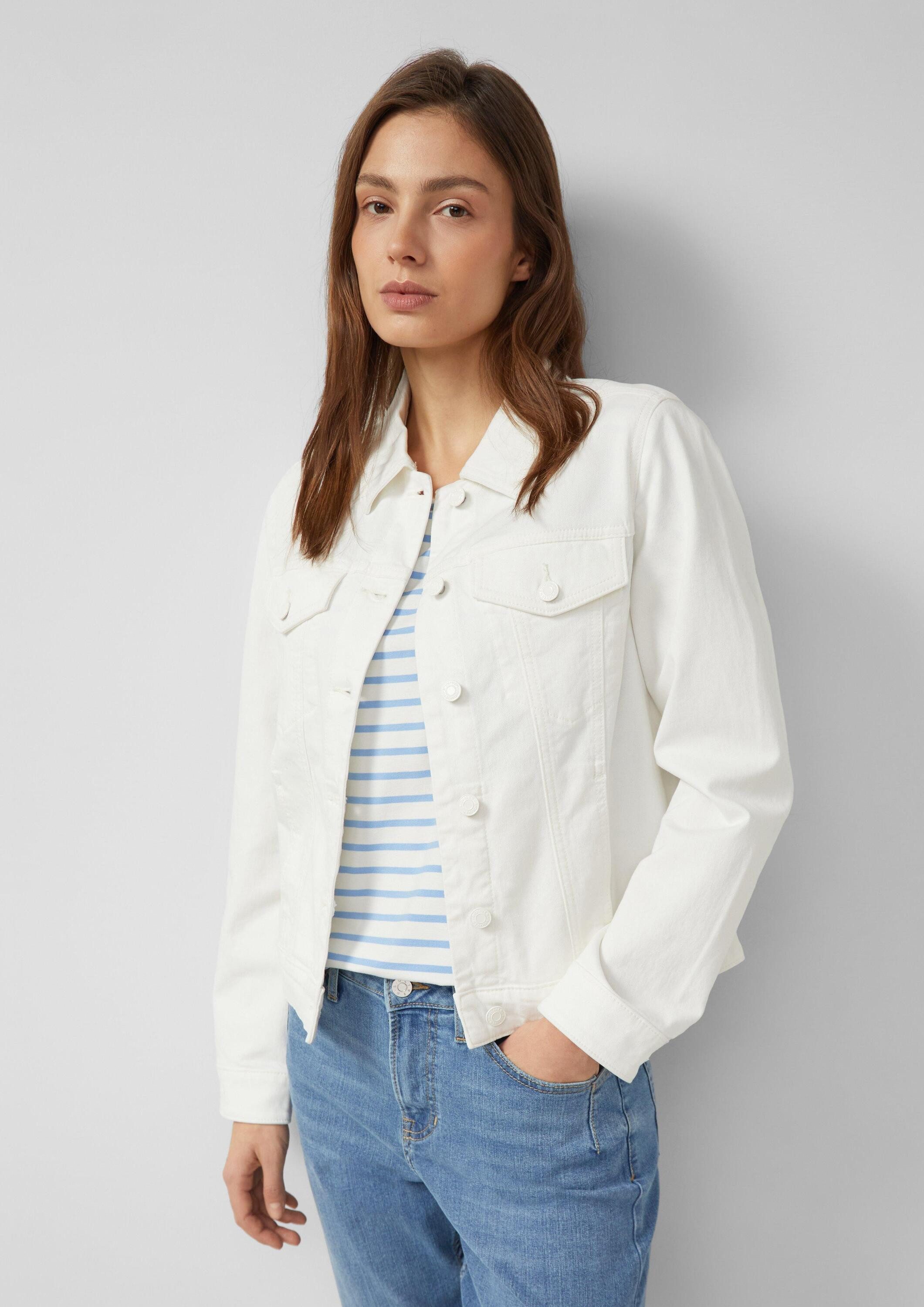 s.Oliver Funktionsjacke Indoor-Jacke Leichte Denim-Jacke