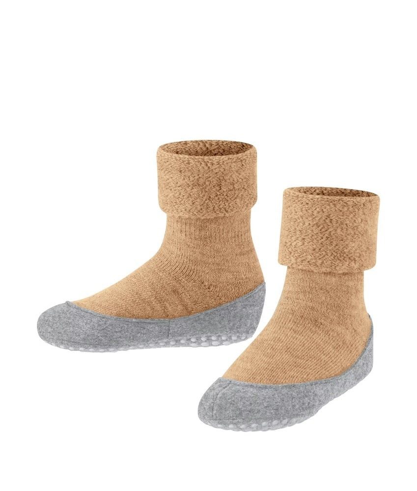 FALKE Cosyshoe (weiche Merinowolle) beige Kinder Hausschuh
