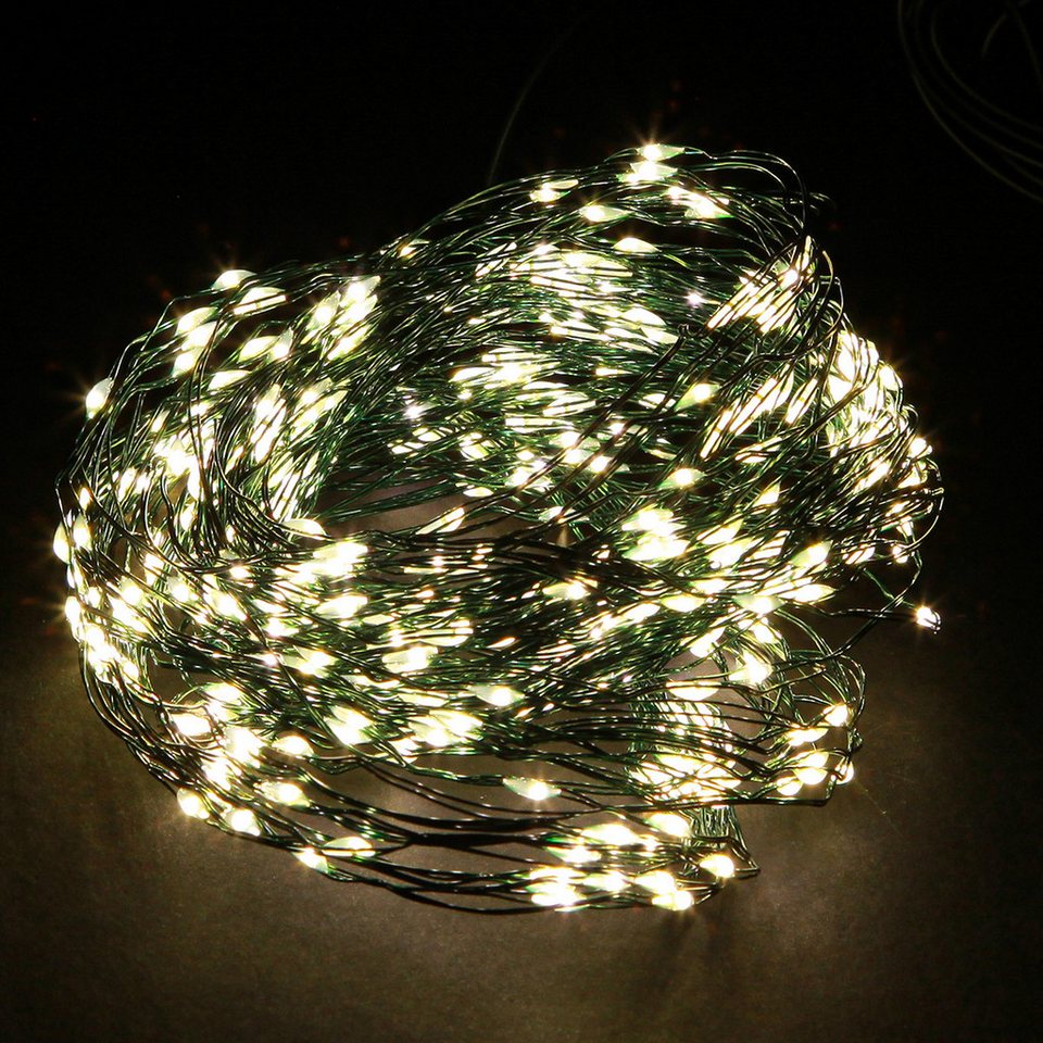Kaemingk LED-Lichterkette Micro-LED Lichterkette Weihnachten Timer 180cm IP44