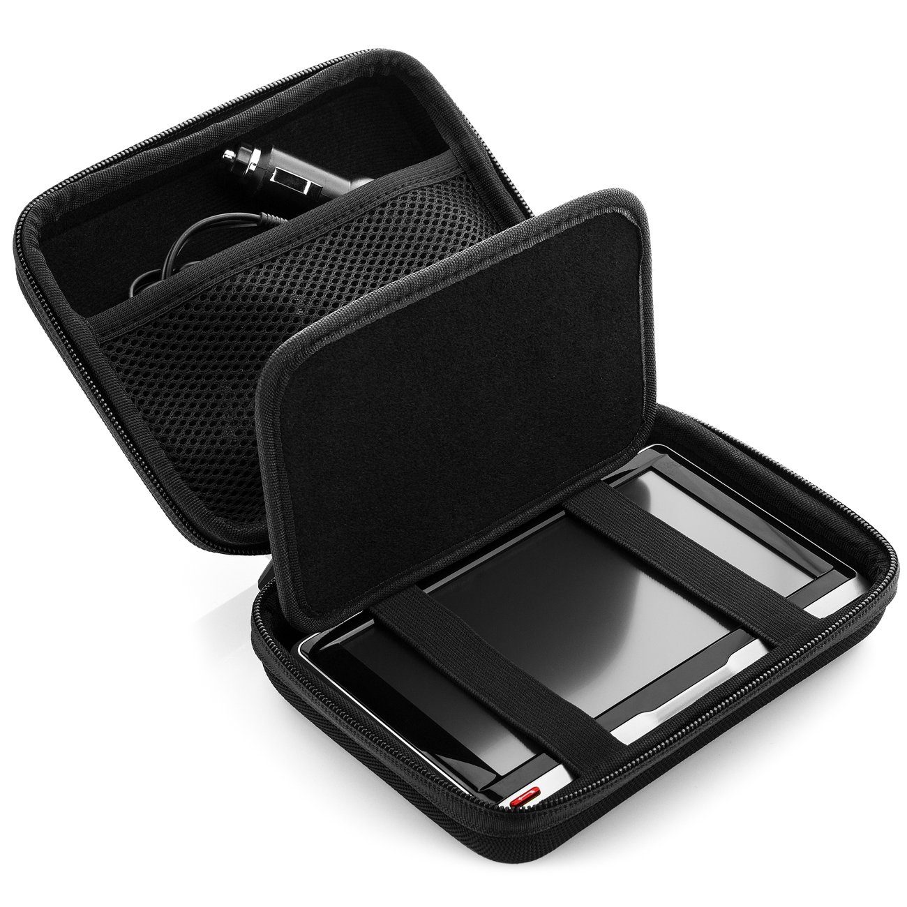deleyCON Festplattentasche deleyCON Navi Tasche Navi Case Navigationsgerät bis 6,2" Zoll Schwarz