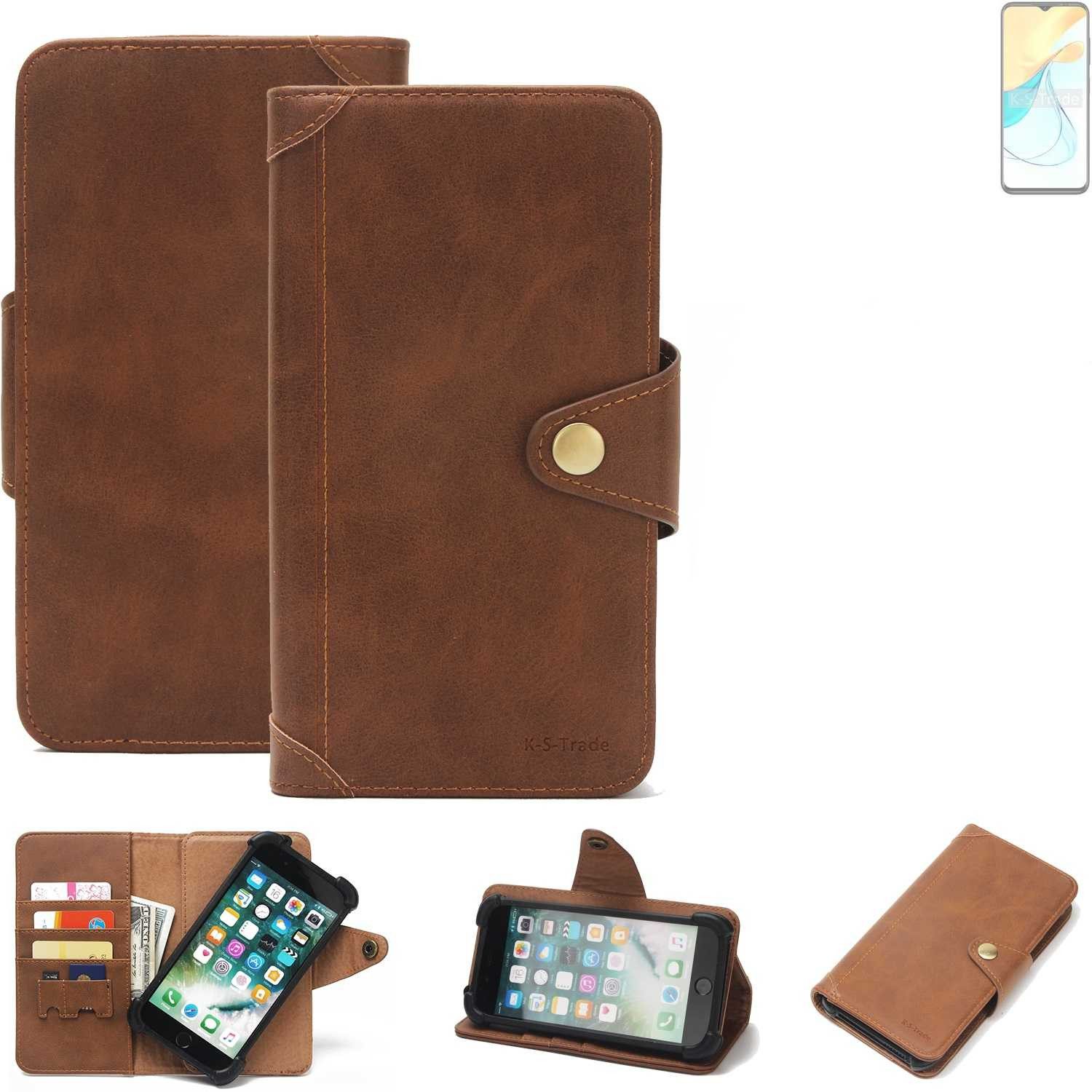 K-S-Trade Handyhülle für ZTE Blade V50s, Handyhülle Schutz Hülle Walletcase Bookstyle Tasche Case