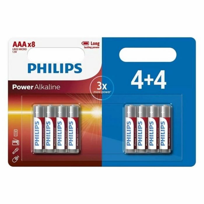 Philips PHILIPS POWER ALKALINE BATTERY AAA LR03 4+4 UNIT Batterie siehe Produktbeschreibung