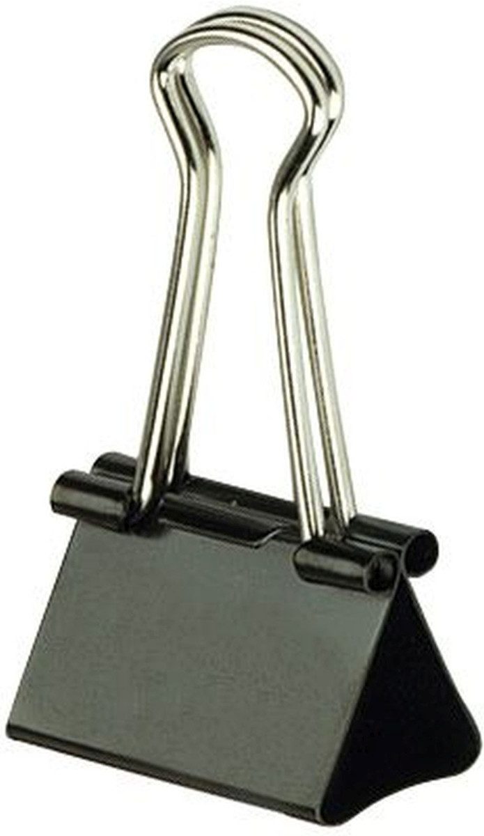 ALCO Büroklammer Foldbackklammer 15mm schwarz VE=12 Stück
