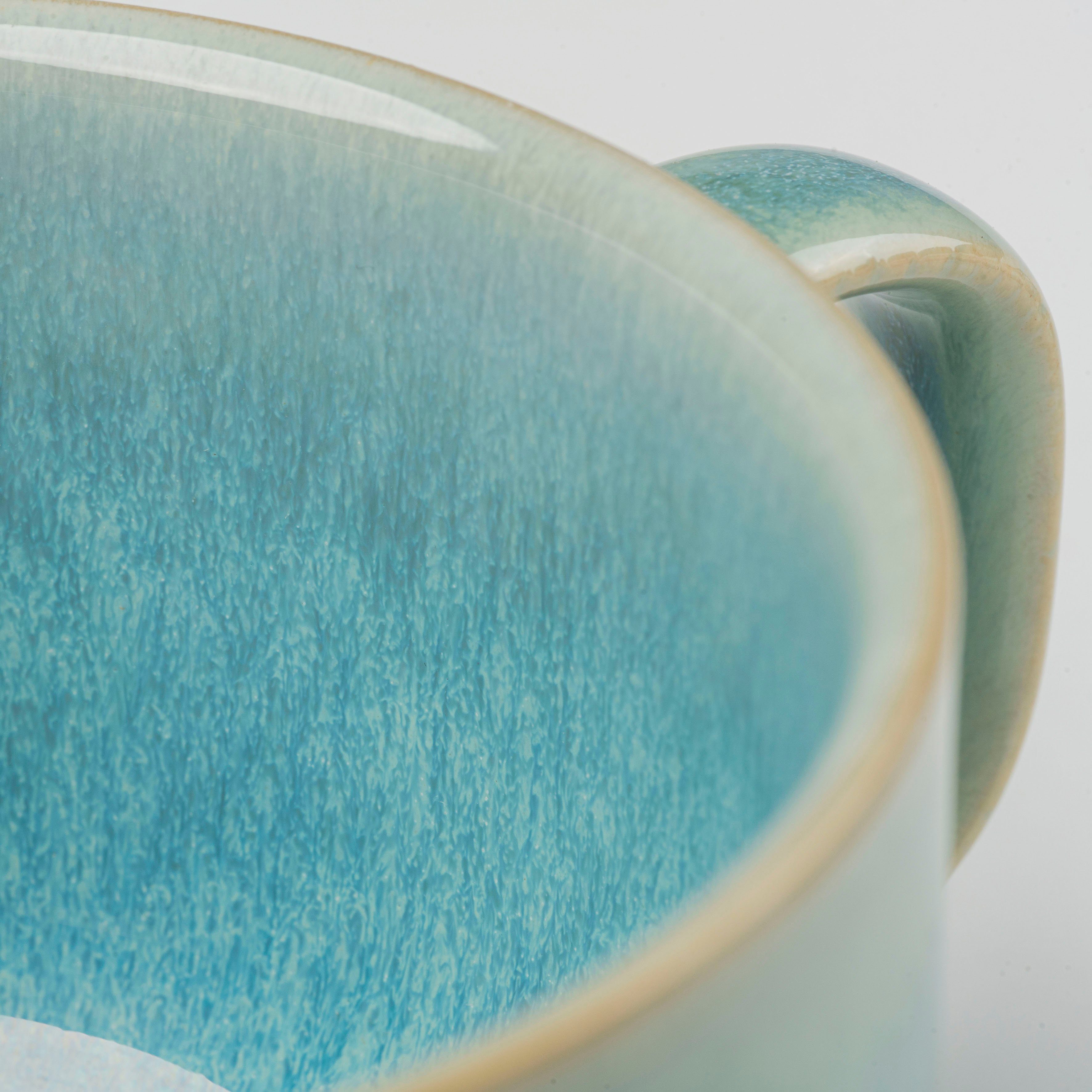Gipfelstück Tasse Tiefer See, 4-tlg., Steinzeug, Scandi-Style, Reaktivglasur, jedes Stück ein Unikat, 4-teilig – Bild 4 von 5