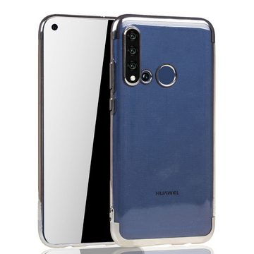 König Design Handyhülle Huawei P20 Lite 2019, Huawei P20 Lite 2019 Handyhülle Bumper Backcover Silber