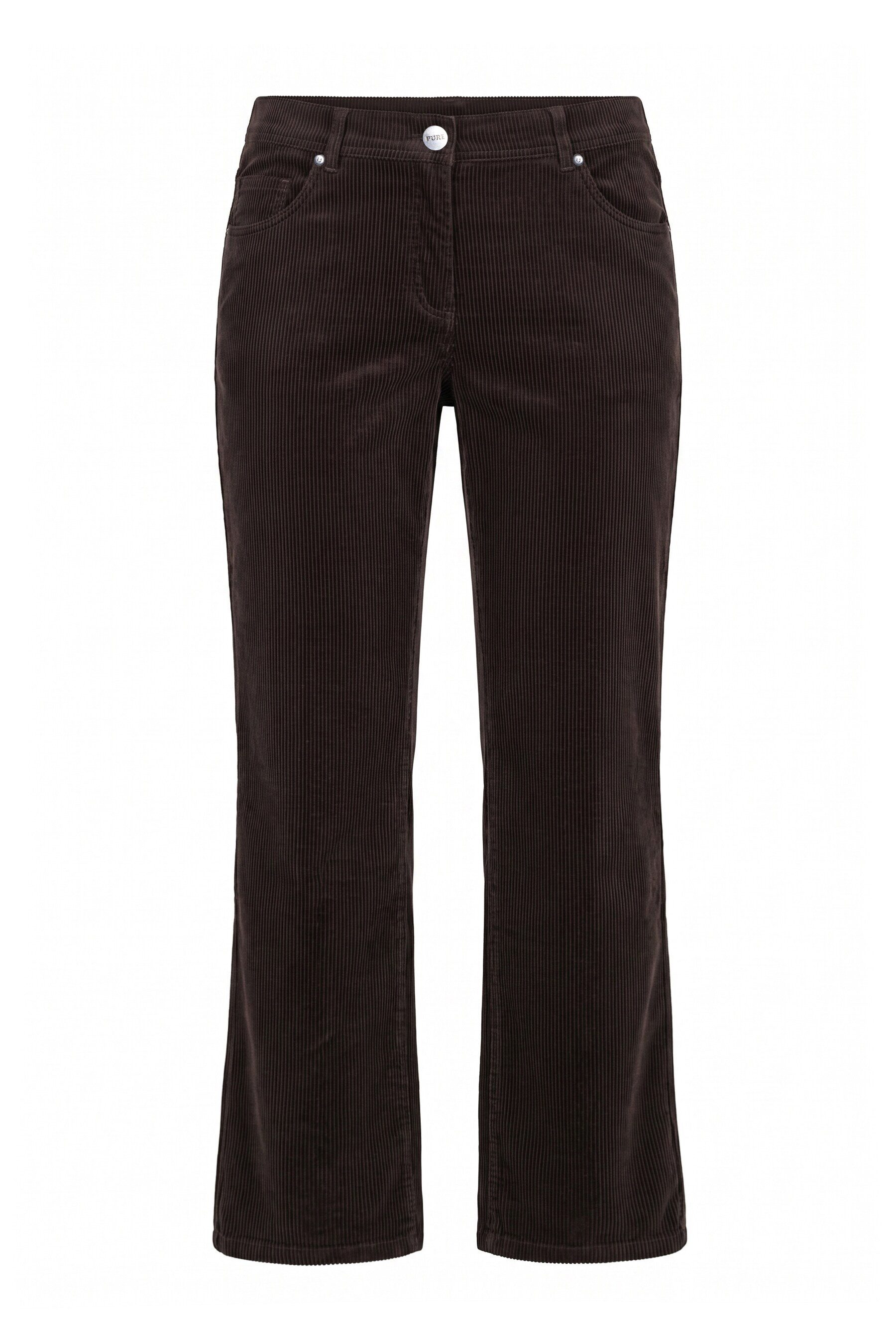 Ulla Popken Regular-fit-Jeans Cordhose Marie Bootcut Komfortbund Biobaumwolle – Bild 2 von 4