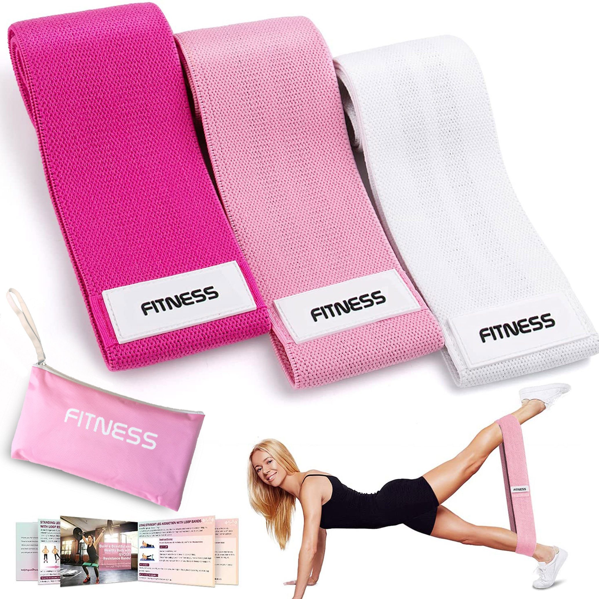 GOLDEN Trainingsbänder Fitnessband Hüftbänder Übungsband Sportband Widerstandsbänder Training