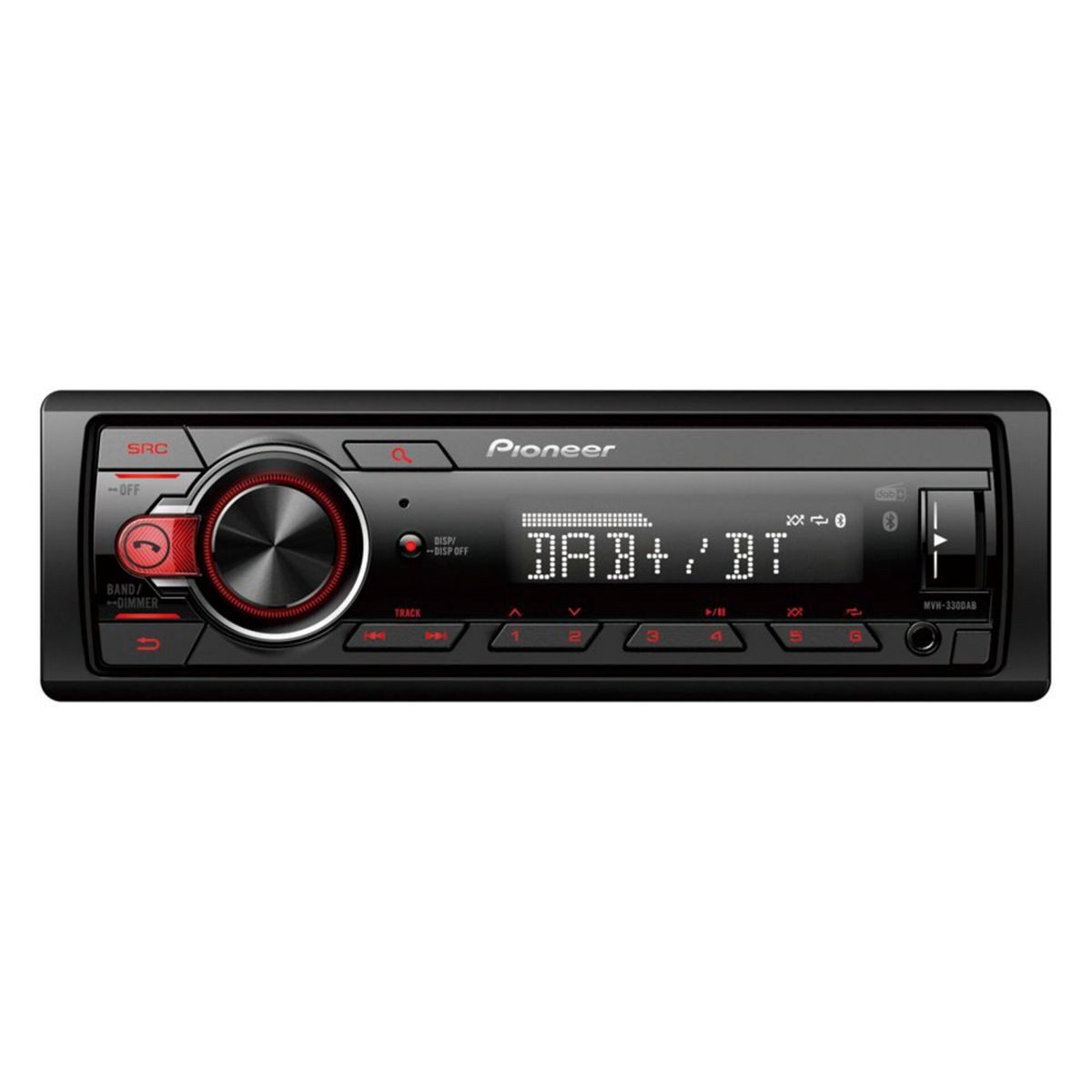 Pioneer MVH-330DABAN mit DAB Antenne Autoradio