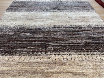 Hochflor-Teppich Perserteppich Handgeknüpft Perser Gabbeh Teppich 191x150, Morgenlandbazar, aus ungefärbtem Handgesponnen Schurwolle