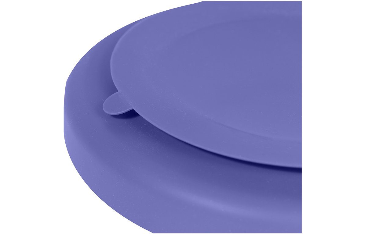 KINDSGUT Kindergeschirr-Set Teller (1-tlg), Silikon, umweltfreundliches Silikon, Lila