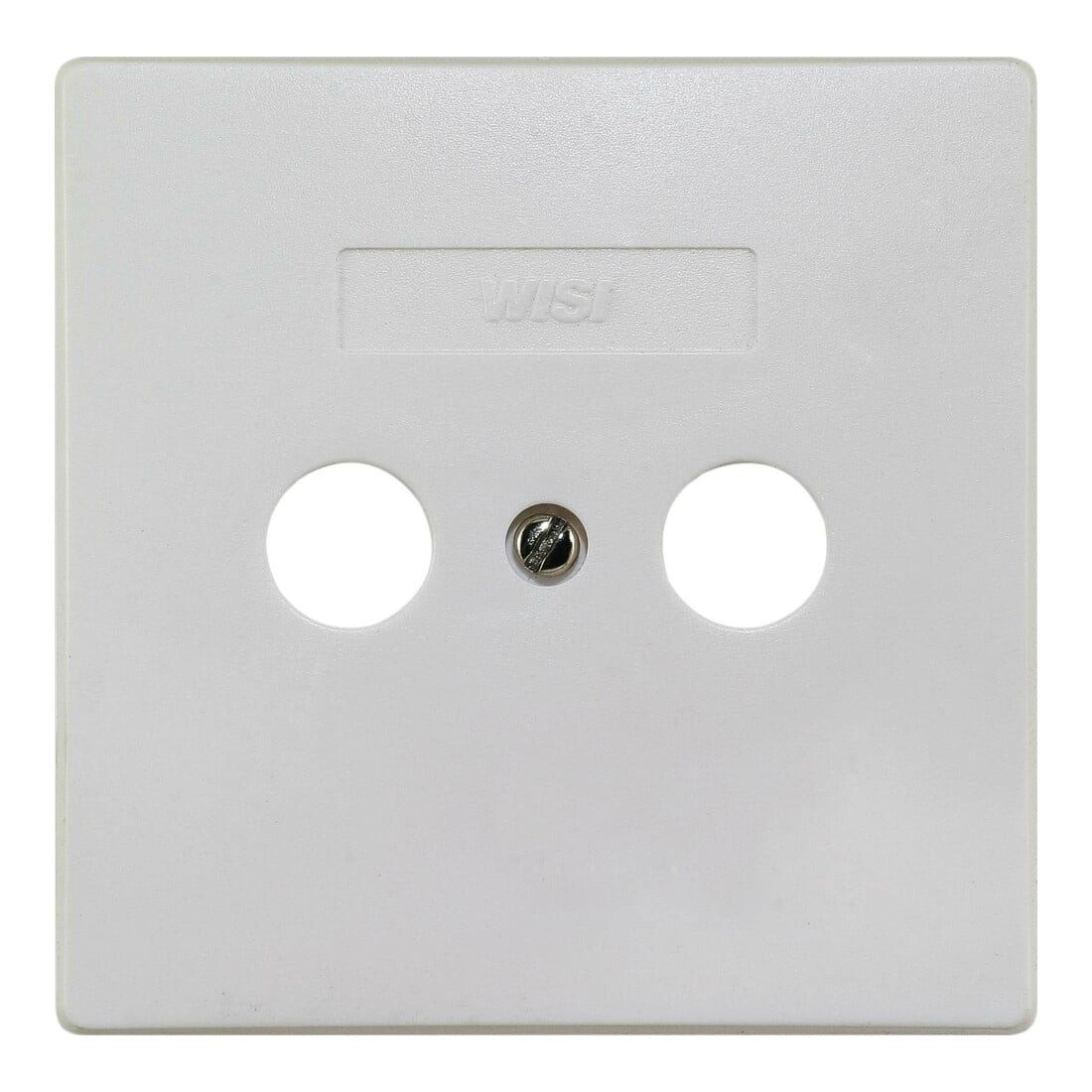 WISI Wisi Abdeckplatte 2-Loch 75x75 mm DW42 Installationskabel