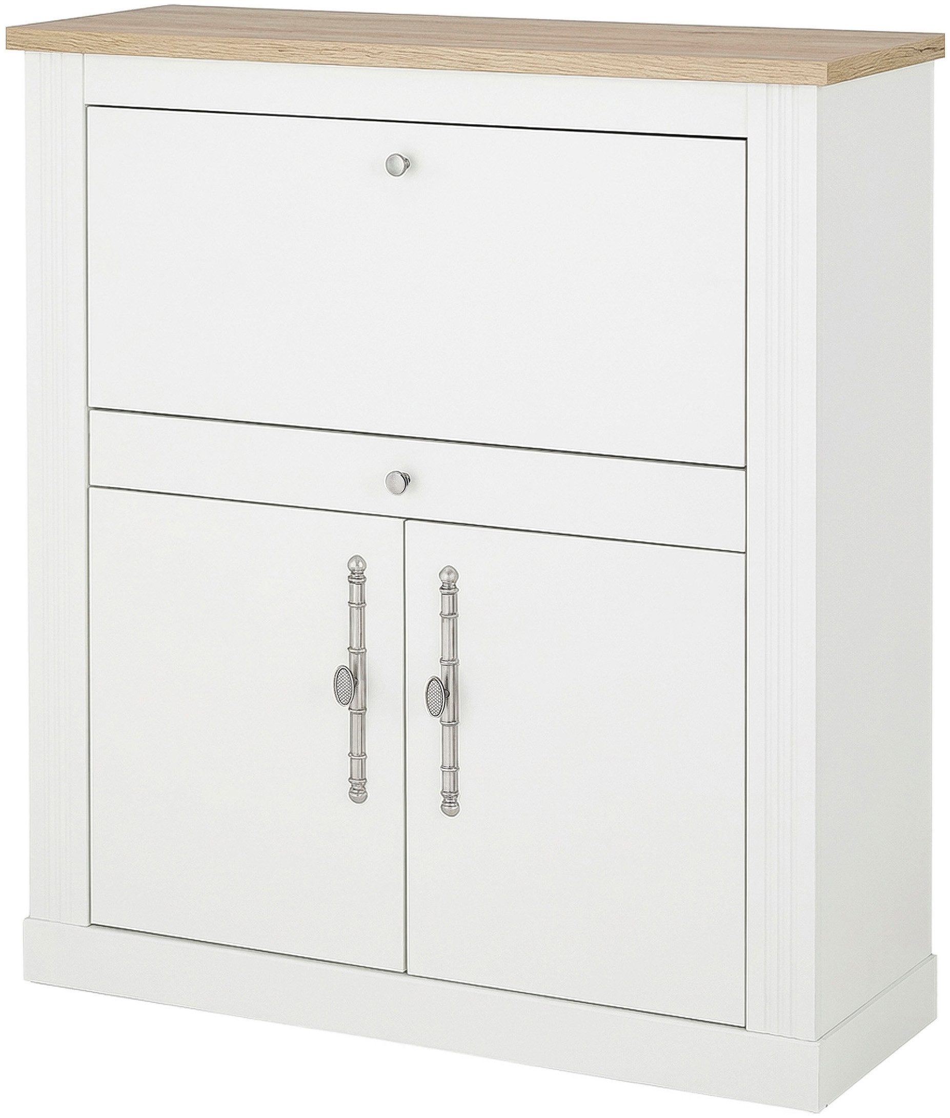 OTTO home Sekretär Westminster, PC-Schrank mit klappbarer Tischplatte, Schreibtisch, Home-Office-Schreibtisch, Monitor-/Laptopfach, mit Kabelkanal