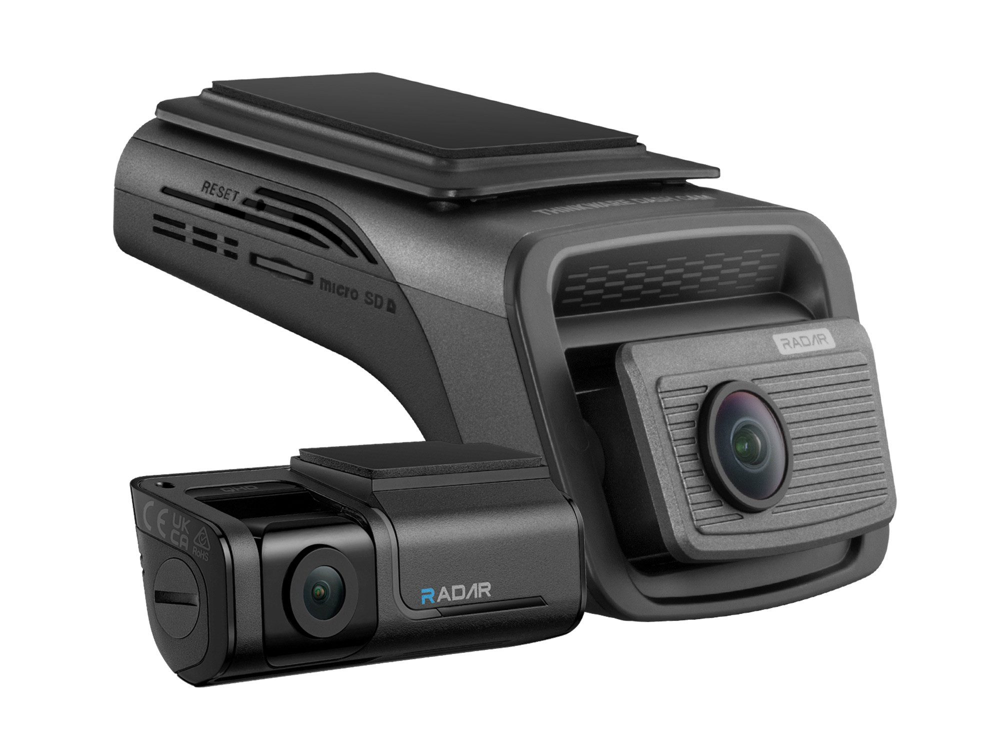 Thinkware U3000 PRO Front & Rear Dashcam (4K Ultra HD, Bluetooth & Wlan, integriertes Radar und GPS)