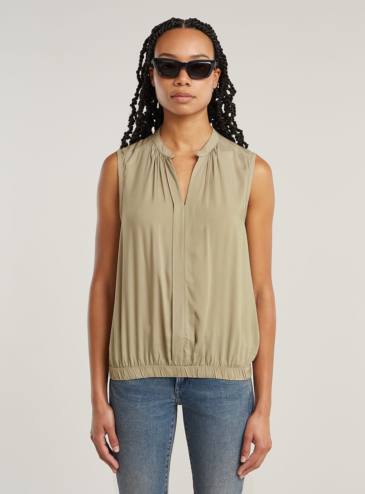 G-STAR T-Shirt Stand Up Collar Top