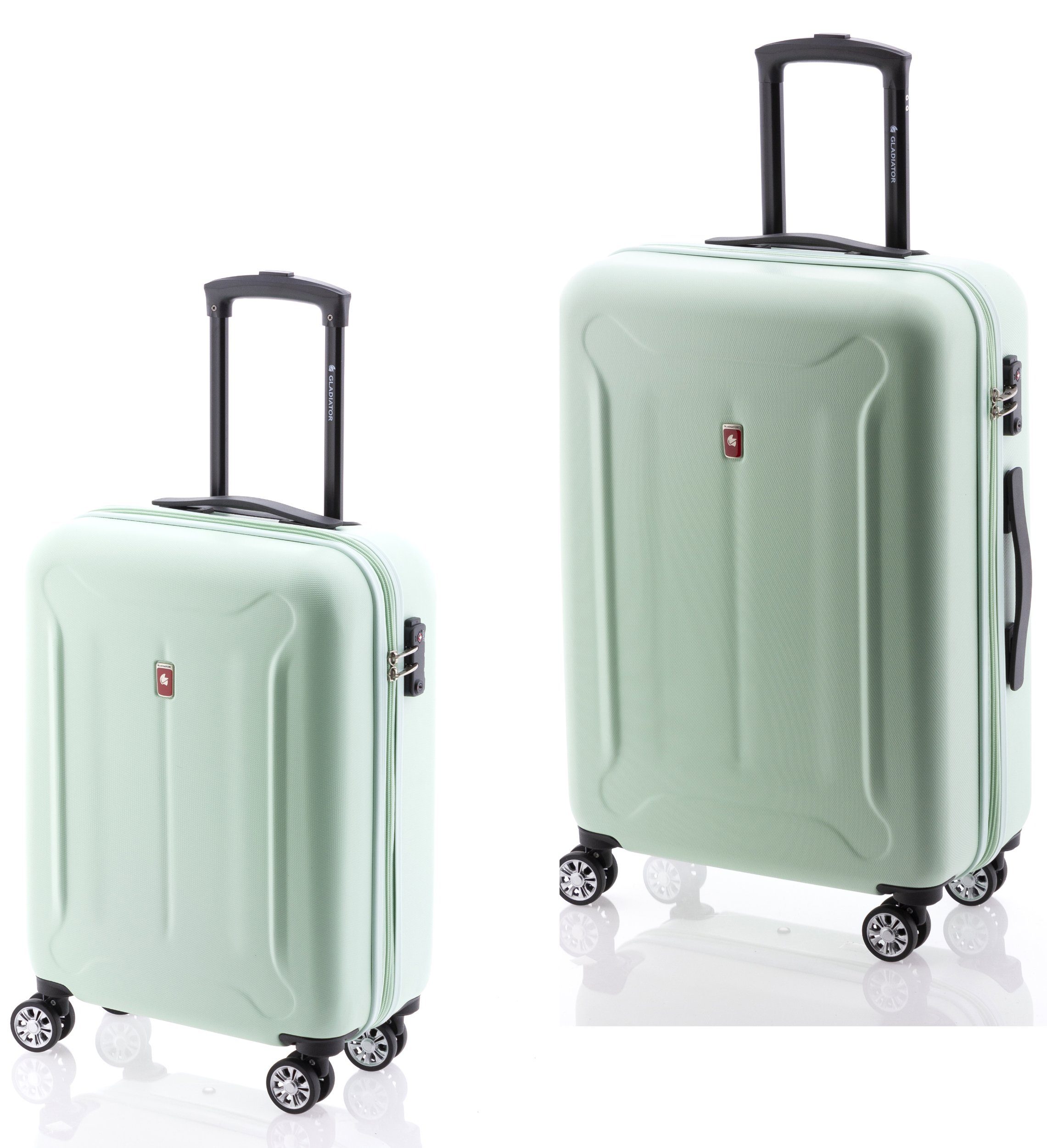 GLADIATOR Trolleyset Koffer-Set 2-tlg. 68+55cm, 4 Doppel-Rollen, TSA-Schloss, div. Farben