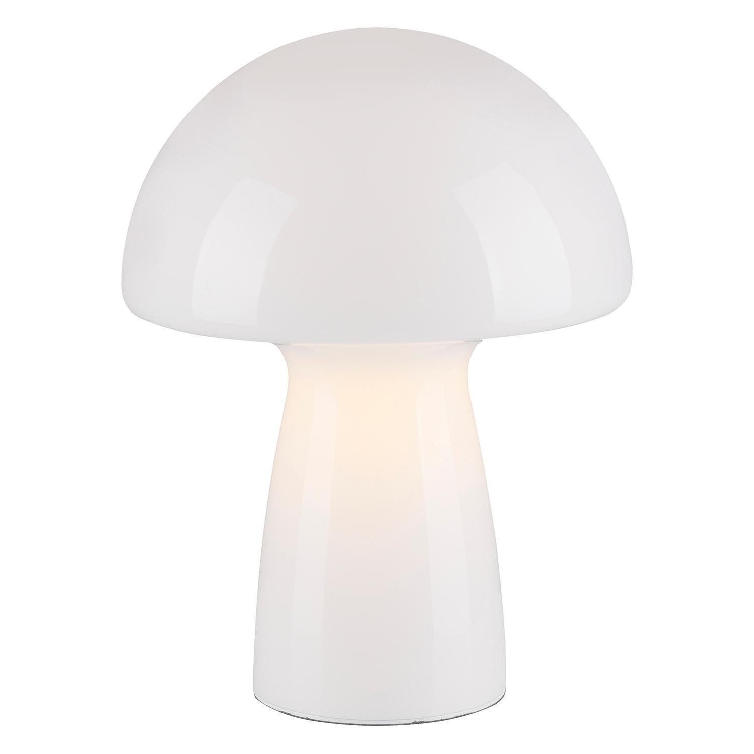 Paul Neuhaus Tischleuchte FUNGO, Weiß, Glas, Ø 21,5 x H 29 cm, ohne Leuchtm günstig online kaufen