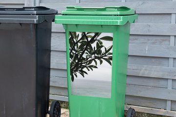 MuchoWow Wandsticker Baum - Laub - Meer (1 St), Mülleimer-aufkleber, Mülltonne, Sticker, Container, Abfalbehälter