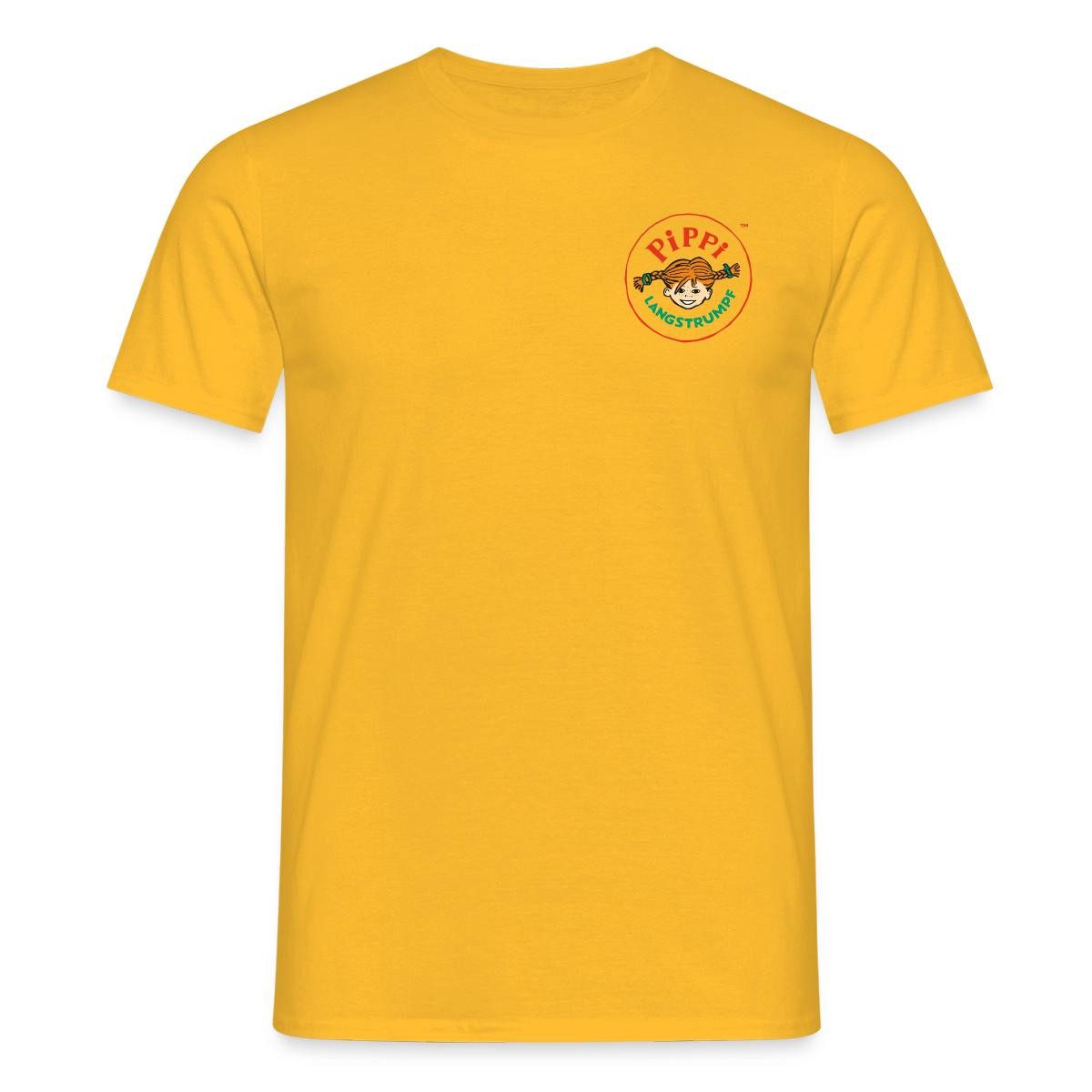 Spreadshirt T-Shirt Pippi Langstrumpf Rundes Logo Männer T-Shirt (1-tlg)