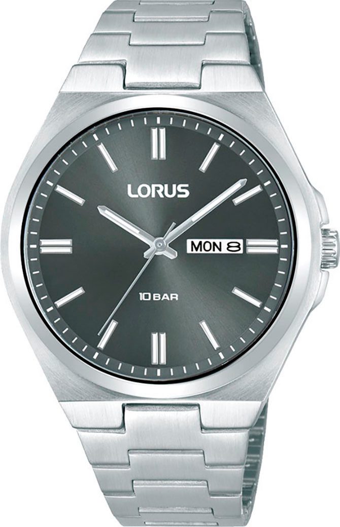 LORUS Quarzuhr RH393AX9, Armbanduhr, Damenuhr, Herrenuhr, Edelstahlarmband, analog, Datum