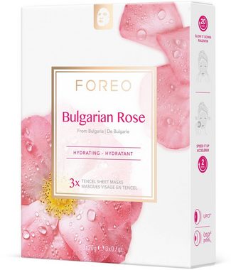 FOREO Gesichtsmaske Farm To Face Collection Sheet Masks Bulgarian Rose, 3-tlg.