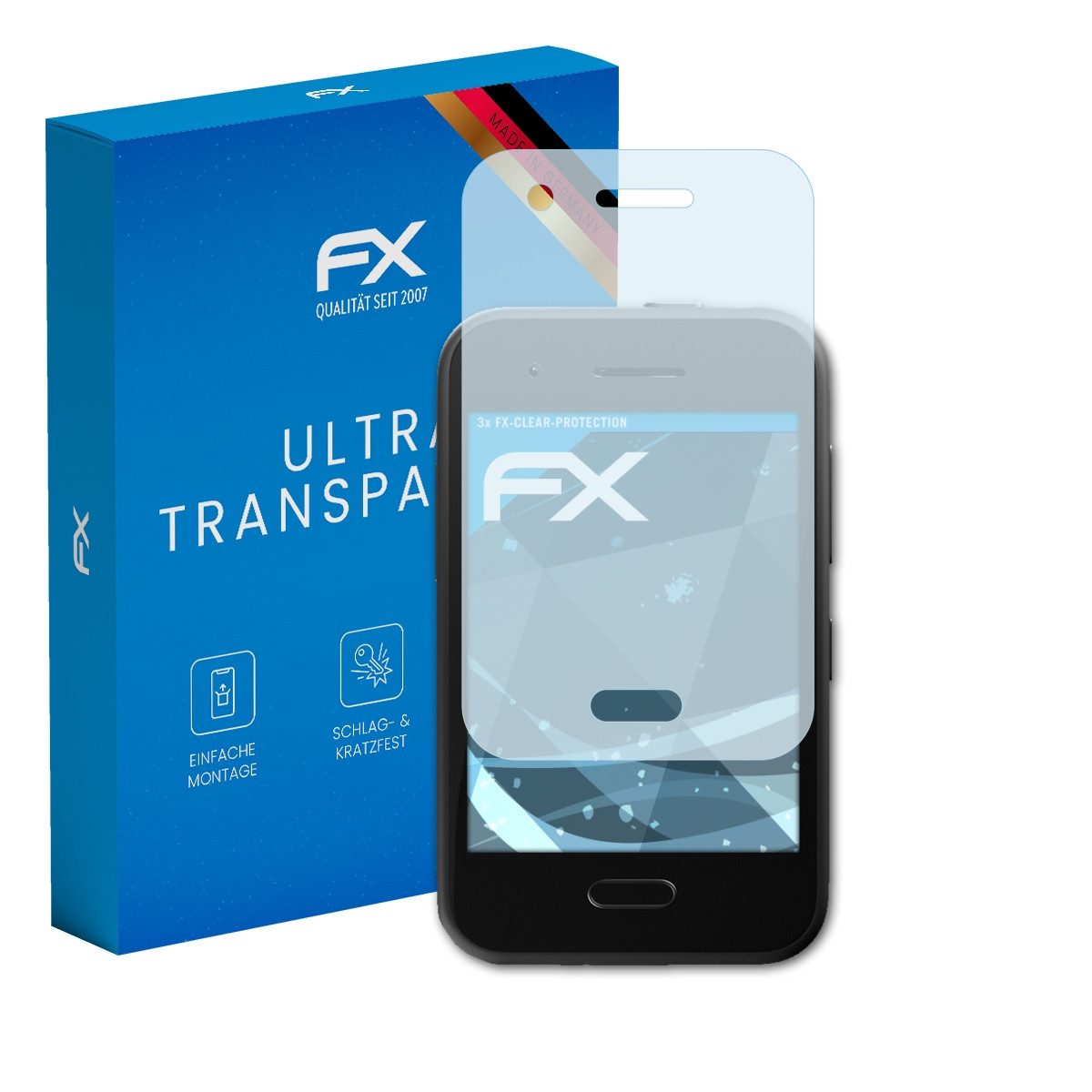 atFoliX Schutzfolie Displayschutz für XPlora One, (3 Folien), Ultraklar und hartbeschichtet