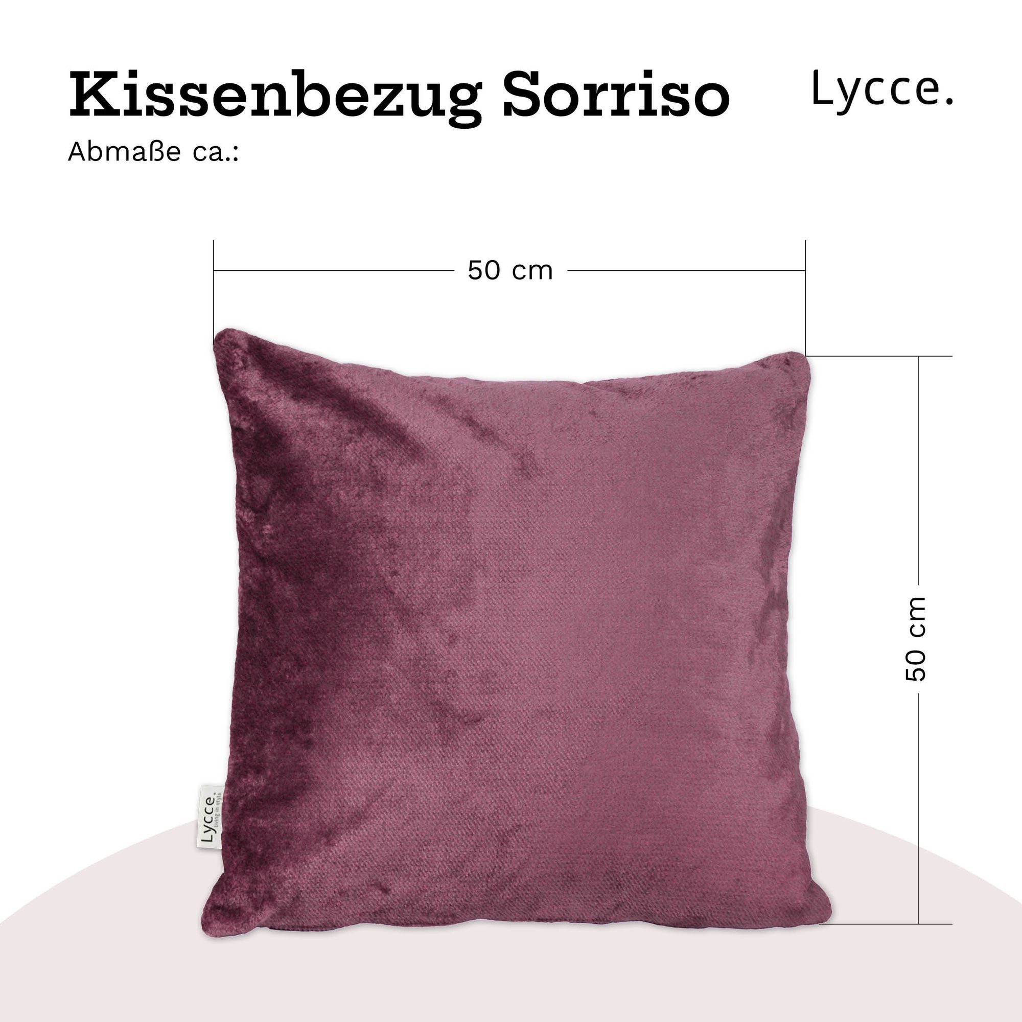Lycce Dekokissen Kissenbezüge SORRISO Retro Samt Kissenbezug Kissenhülle Dekokissen