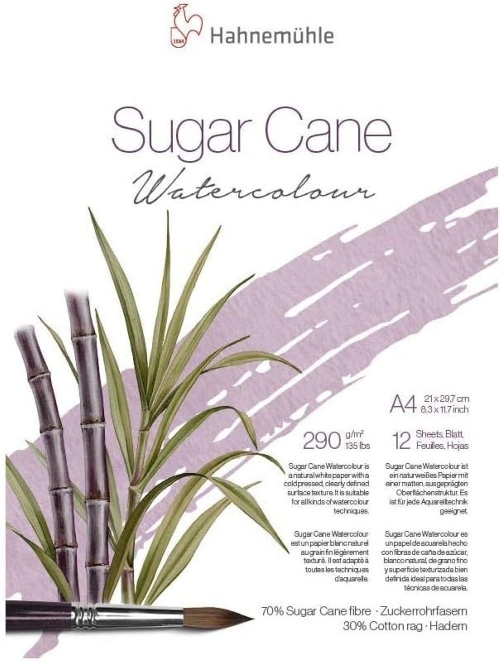 Hahnemühle Aquarellpapier Sugar Cane A4