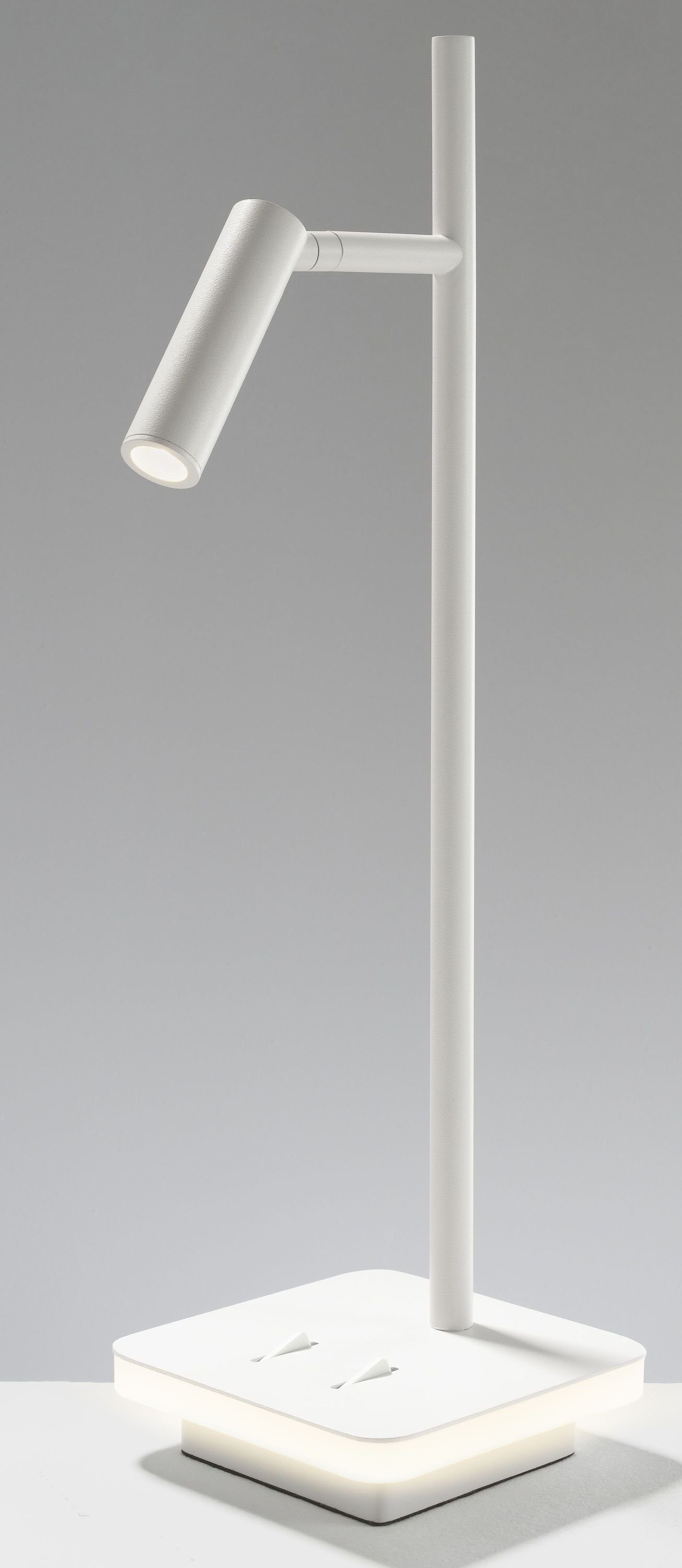 casa NOVA Tischleuchte casa NOVA LED-Tischleuchte EMPIRE BH 13x45.30 cm weiß