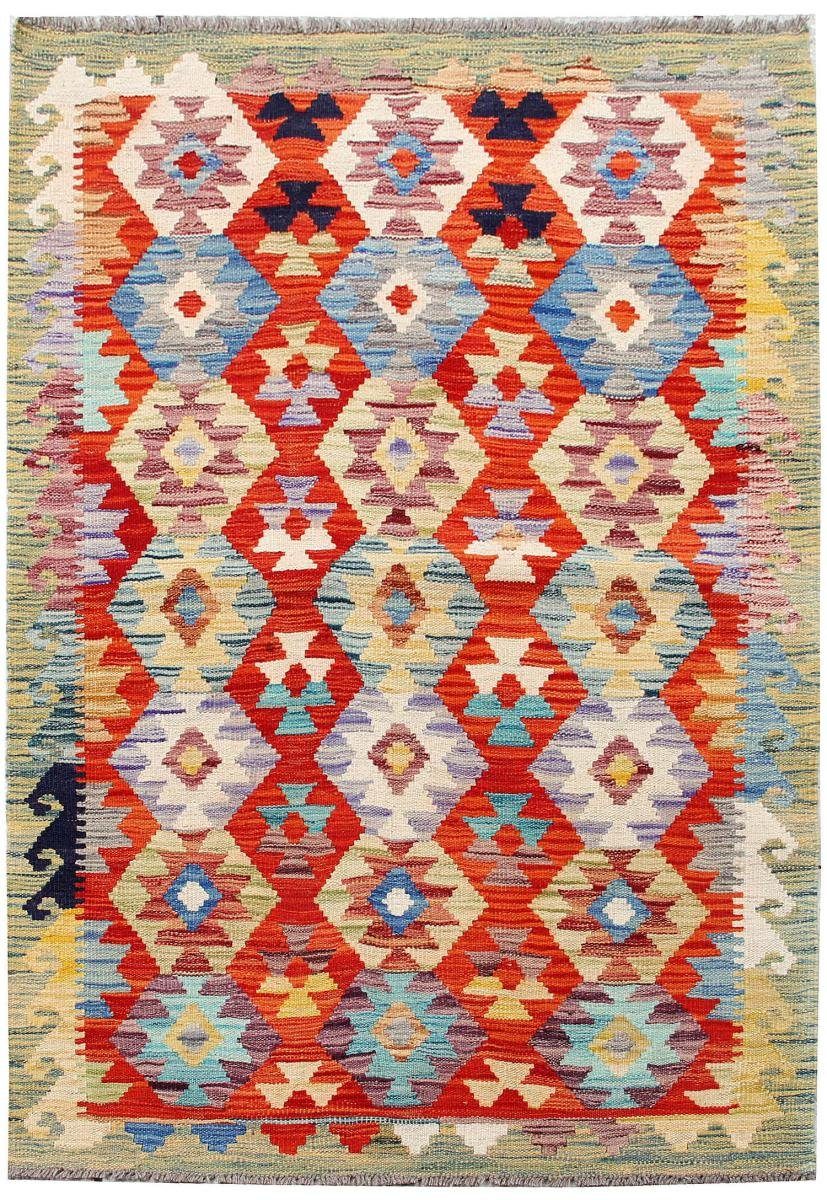 Orientteppich Höhe: Orientteppich, 3 Trading, Afghan Nain mm Kelim rechteckig, 103x149 Handgewebter