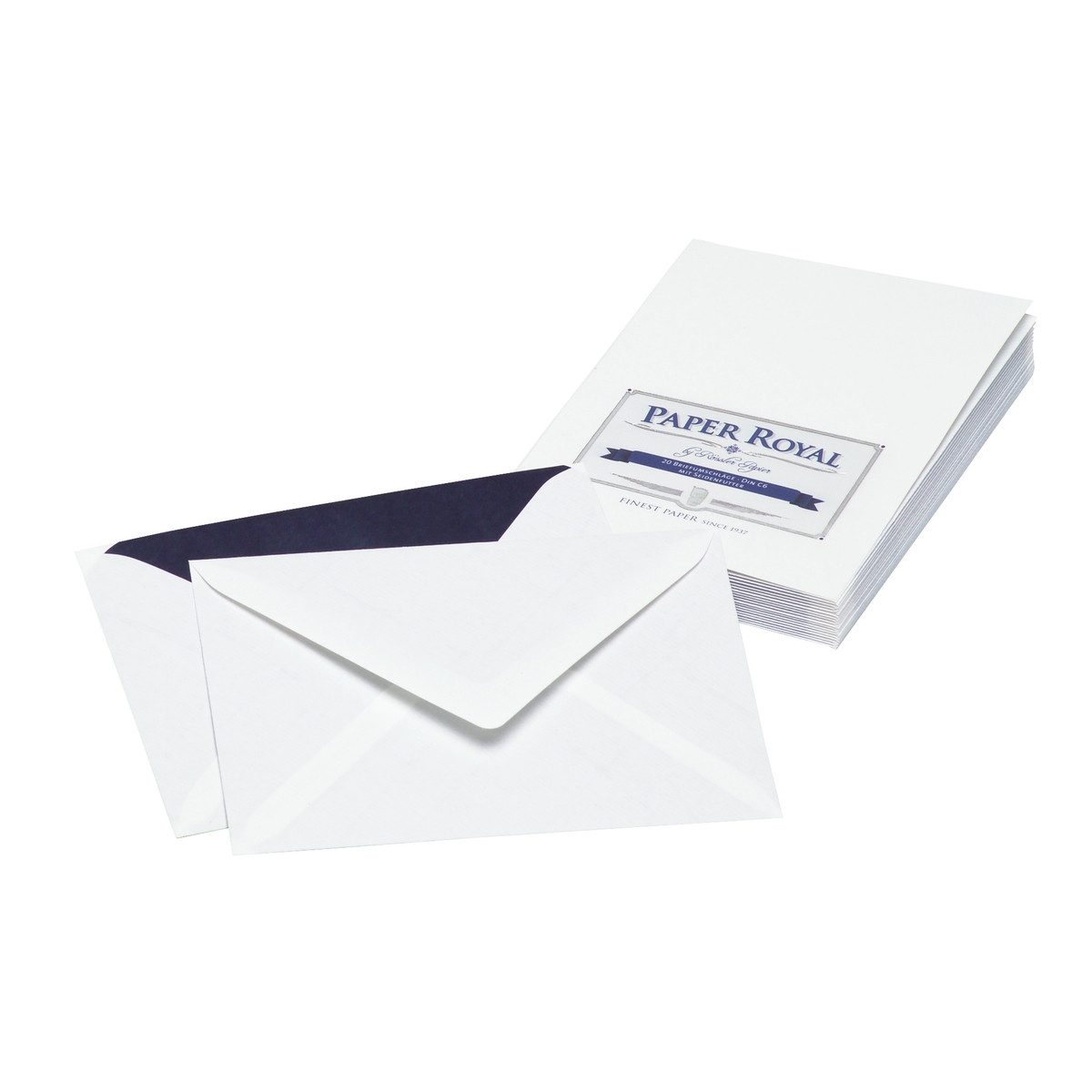 Rössler Briefumschlag RÖSSLER Briefumschläge Royal gerippt weiß DIN C6 20 Stück