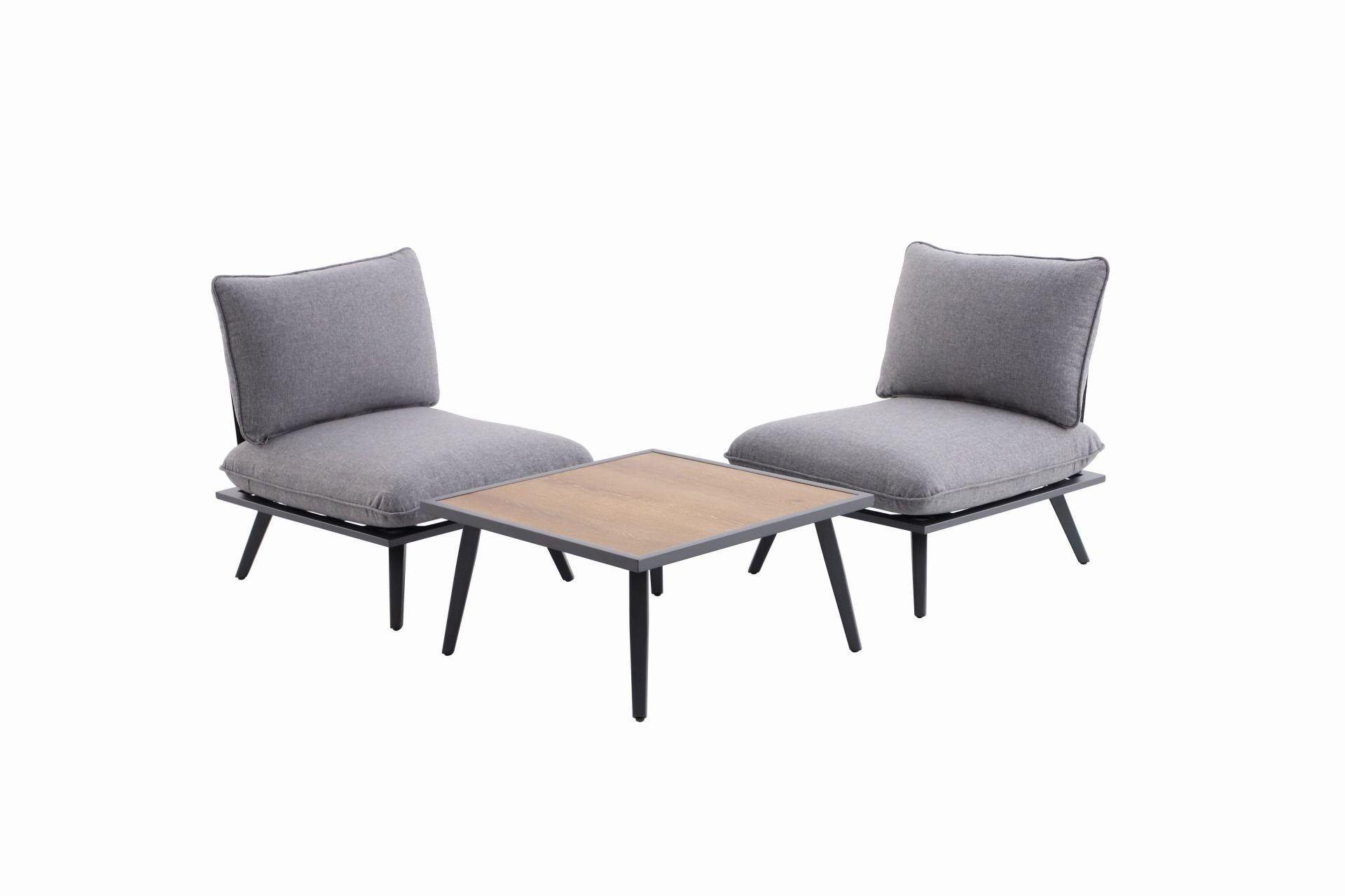 MWH Gartenlounge-Set Creador Antao S Lounge-Set 2 - Tisch Sessel mit