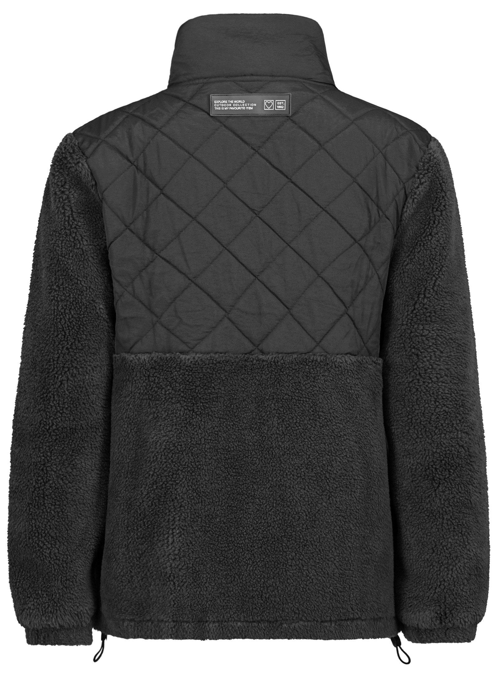 SUBLEVEL Fleecejacke Damen Leo Teddyfleece Kuschelig Übergangsjacke Jacke O günstig online kaufen