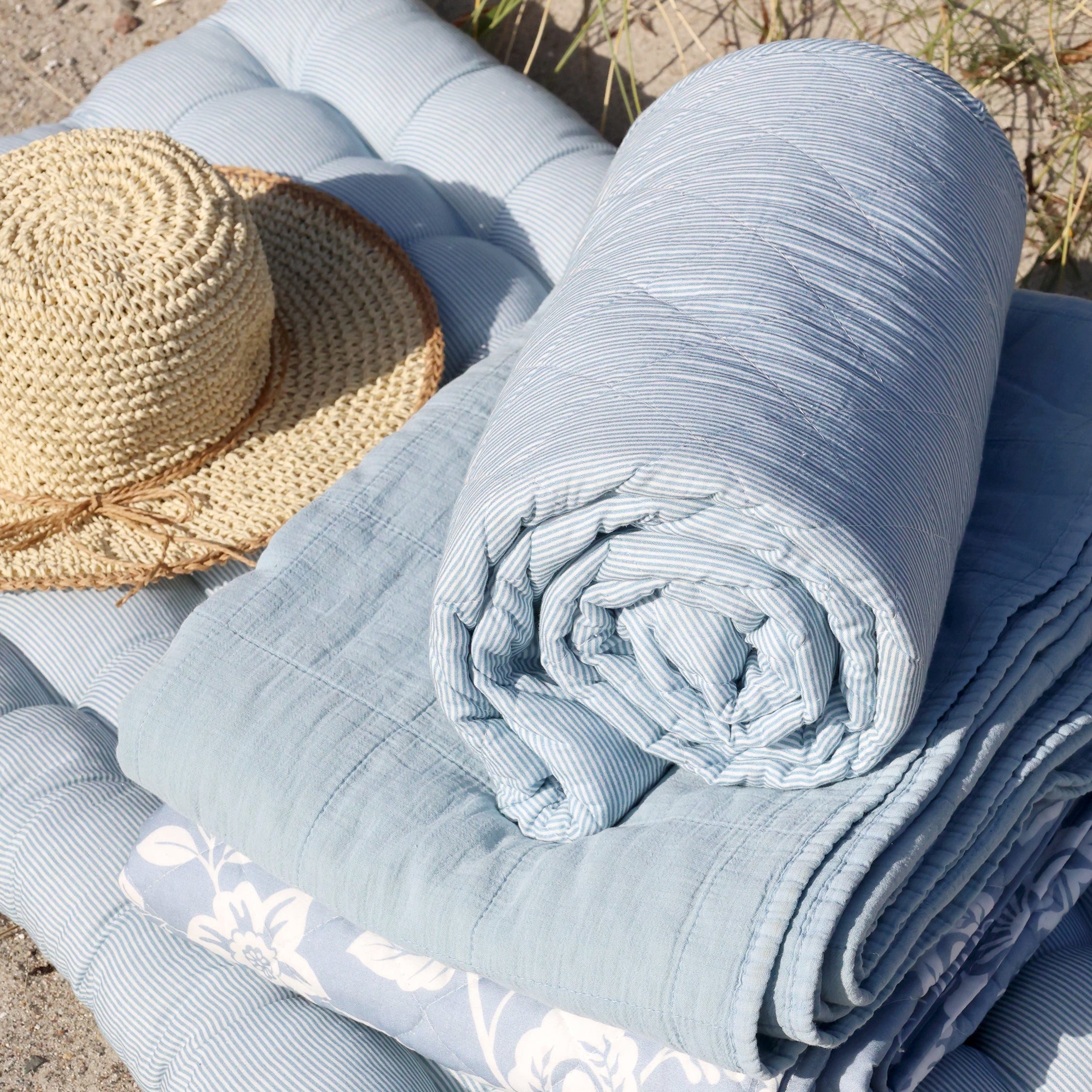 Chic Antique Tagesdecke Chic Antique Aix Vintage Quilt Sky Blue