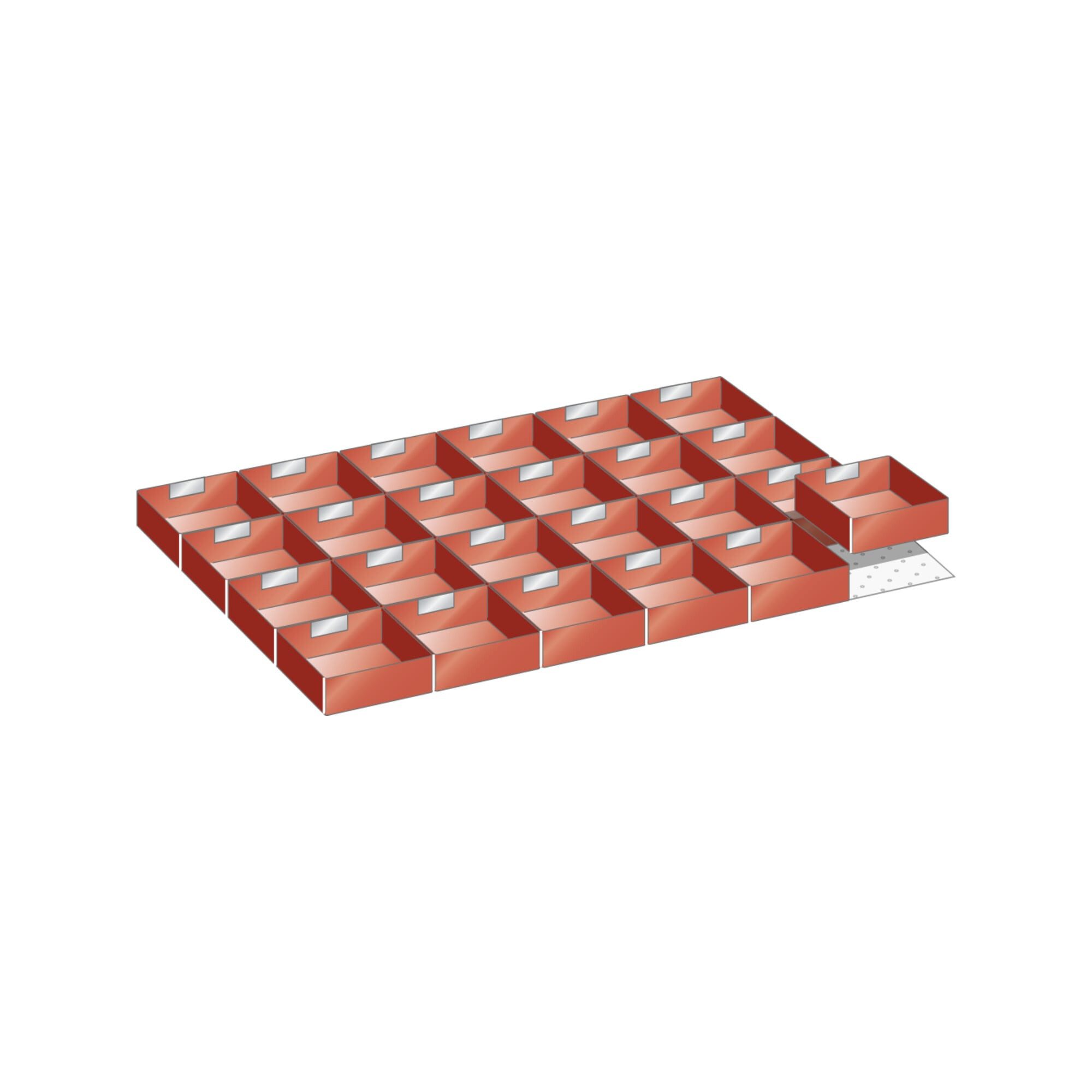 LISTA Werkzeugschrank Lista Set Einsatzkästen 54x36E (BxTxFH) 918x612x100mm