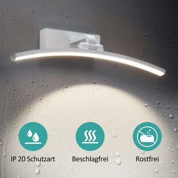 EMKE LED Spiegelleuchte Spiegellampen für das bad spiegelleuchte badezimmer 40cm, 180° drehbar spiegelleuchte led BadSpiegelschrank Beleuchtung 4000K
