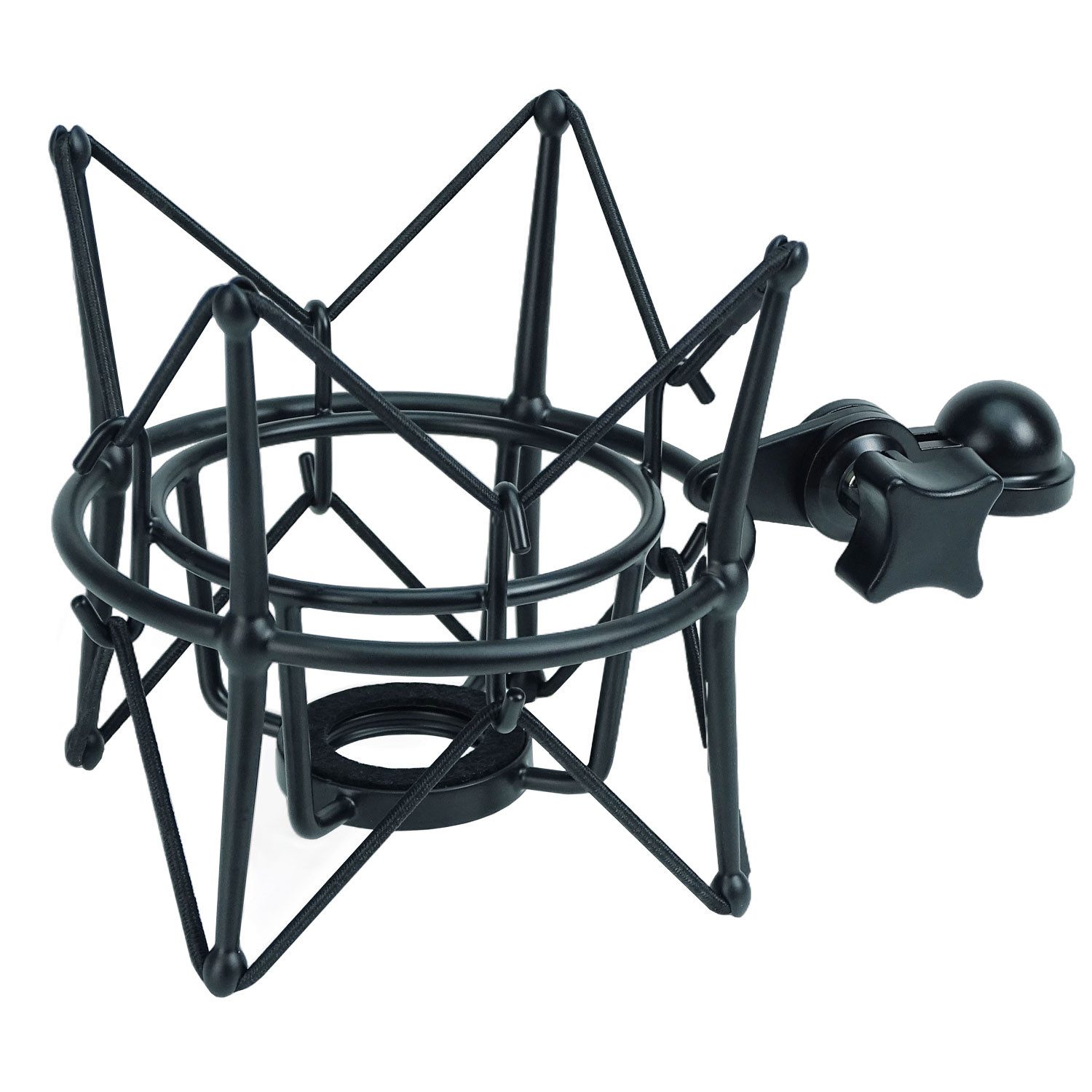 keepdrum Mikrofonständer keepdrum Tischstativ MS032 mit Mikrofonspinne Schwarz, (Vorteils-Set, justierbar), Rundsockel