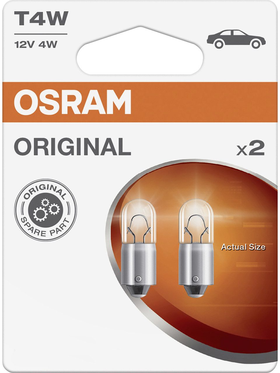 Osram KFZ-Ersatzleuchte Osram Signallampe T4W Original 2.0 2 Stück