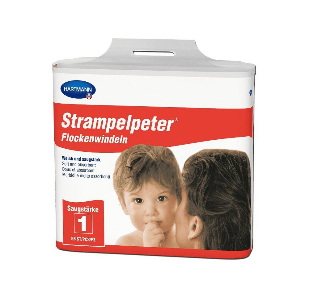 PAUL HARTMANN AG Inkontinenzslip 4x Hartmann Strampelpeter® Flockenwindeln - Saugstärke 1 - B015RCIJUI