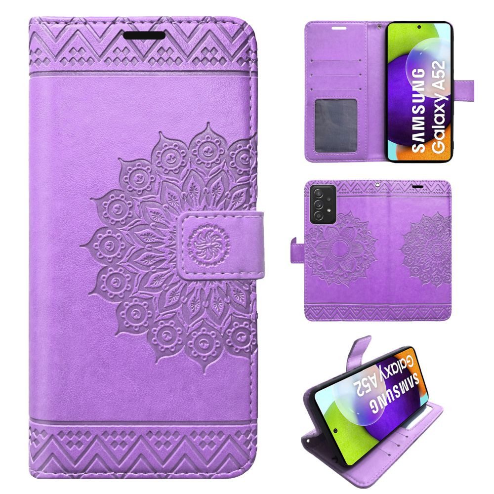 betterfon Handyhülle Handytasche für Samsung Galaxy A52 5G Wallet Case Handyhülle Grau, Wallet Case mit Kartenfächern Magnetverschluss und weicher Innenhülle