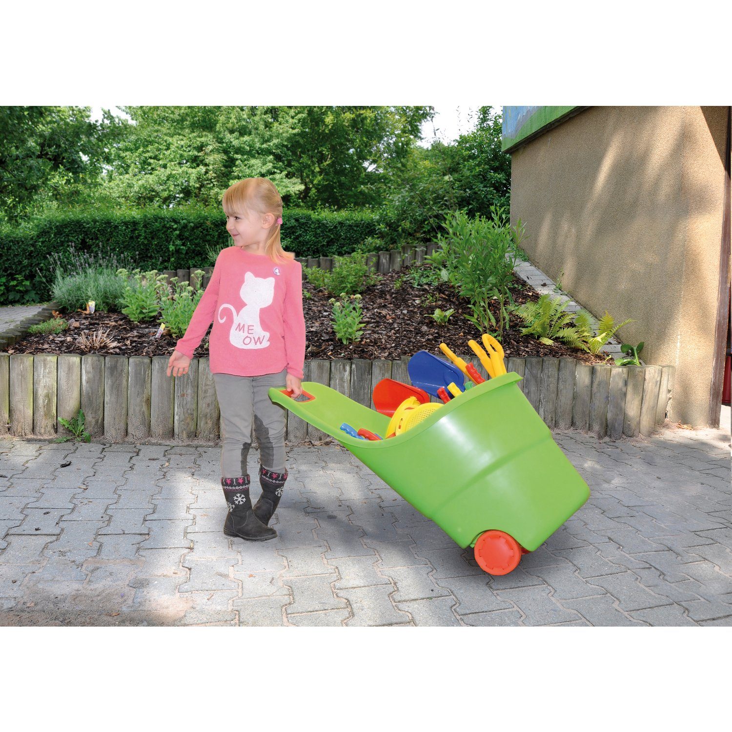 EDUPLAY Spielzeug-Gartenset Spielzeugkarre, 84 48 x Liter, 48,5 35 x cm