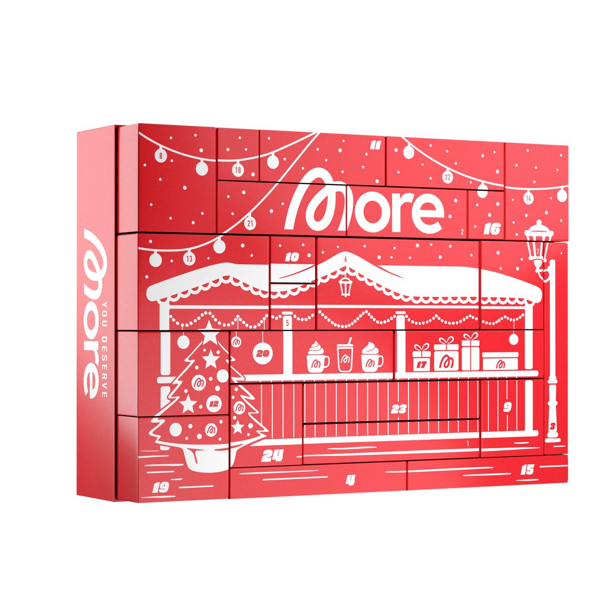 More Nutrition Adventskalender More Nutrition Adventskalender 2026 Limited Edition (24-tlg), Limited Adventskalender mit 30 Produkten & 2 Überraschungen