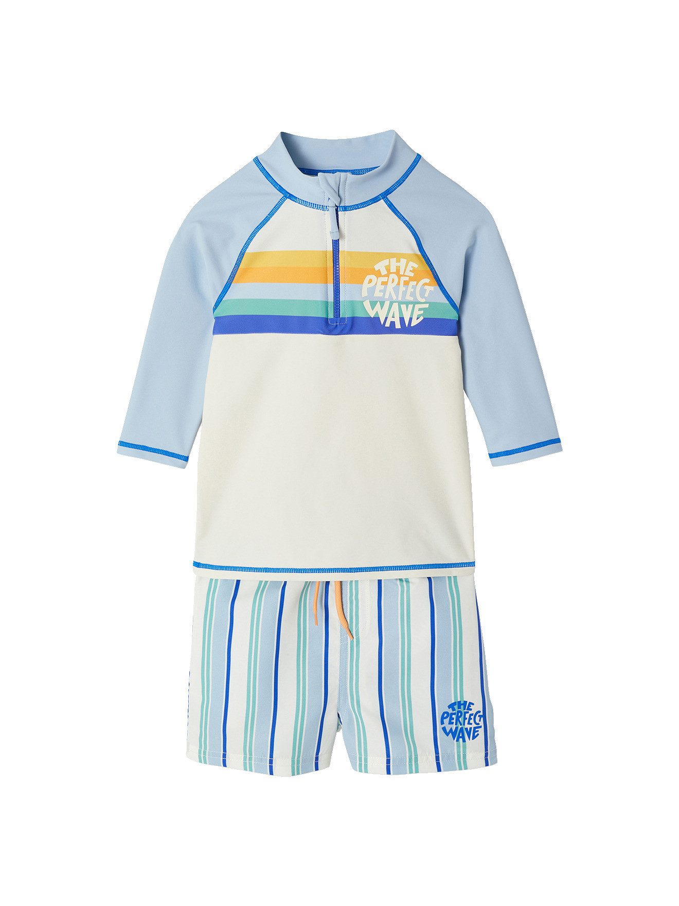Badehose Jungen Strand-Set: UV-Badeshirt & Shorts