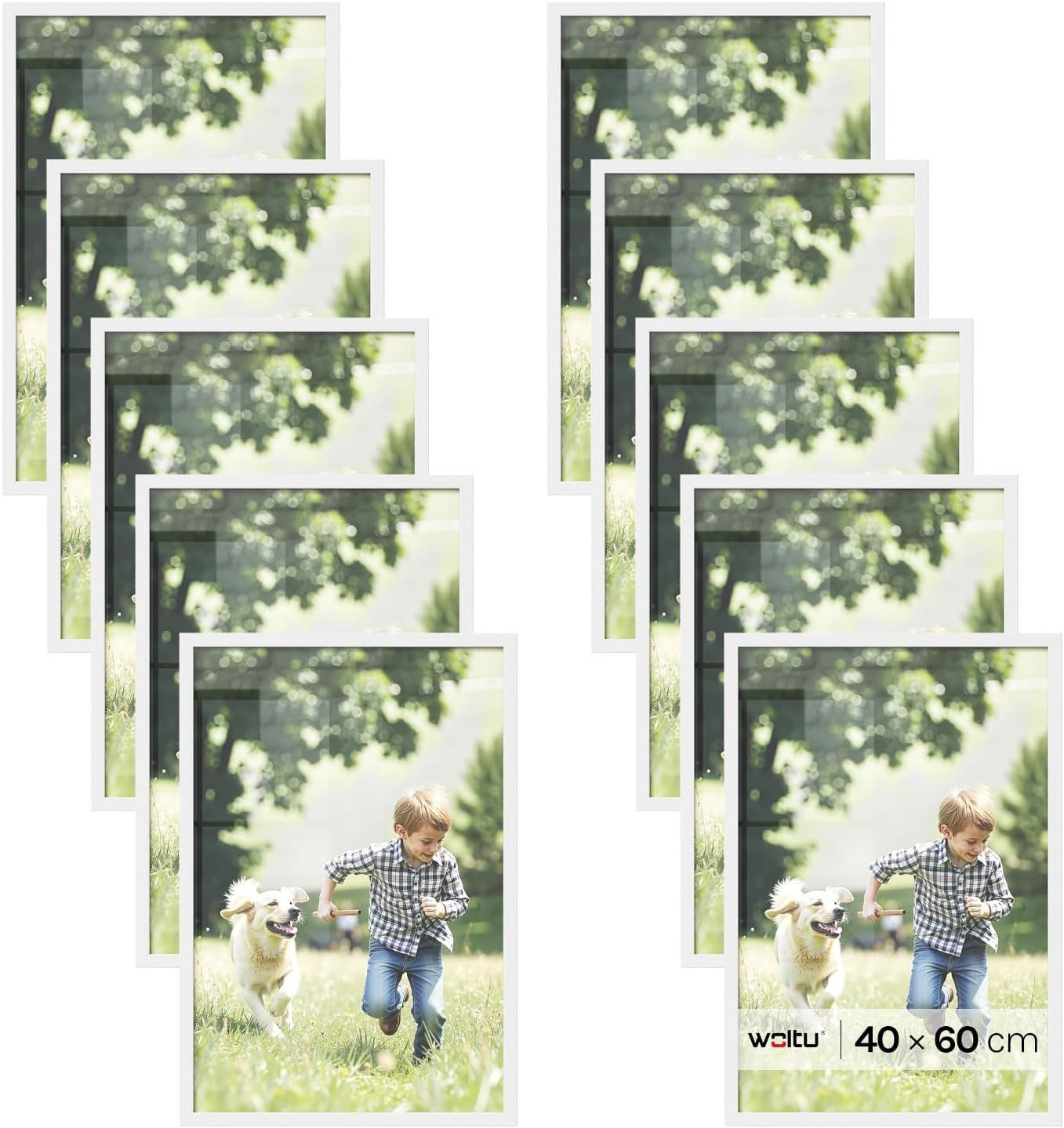 Woltu Bilderrahmen, für 1 Bilder (1 St), Artos Stil Holzrahmen Fotogalerie