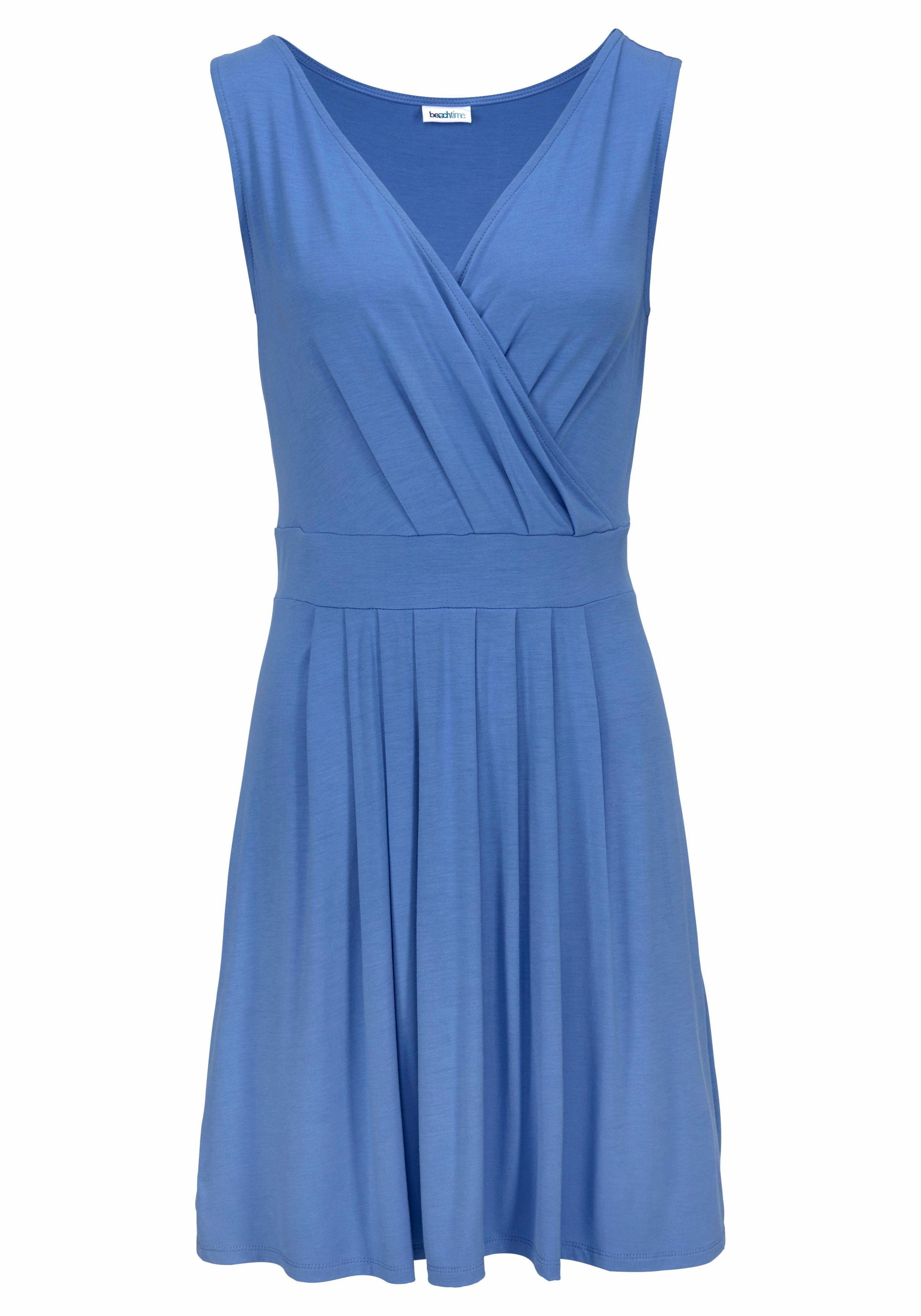 Beachtime Jerseykleid mit tiefem V-Ausschnitt in günstig online kaufen