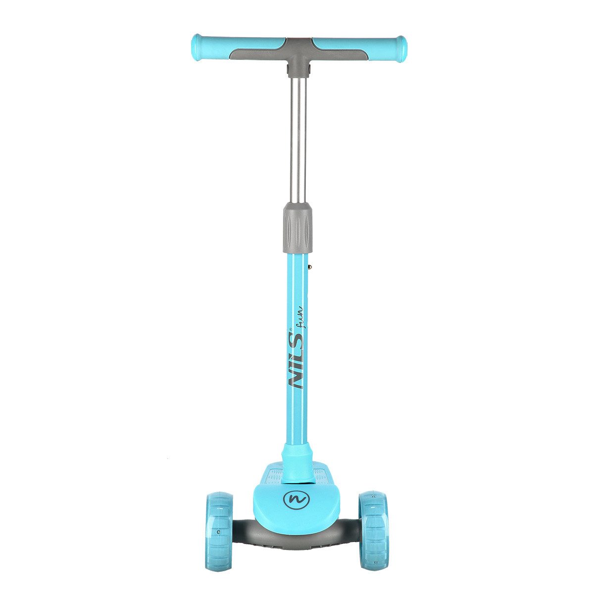 Bubble-Store Tretroller Dreiradroller Trittbrett und Räder mit Beleuchtung, Kinder Roller blau