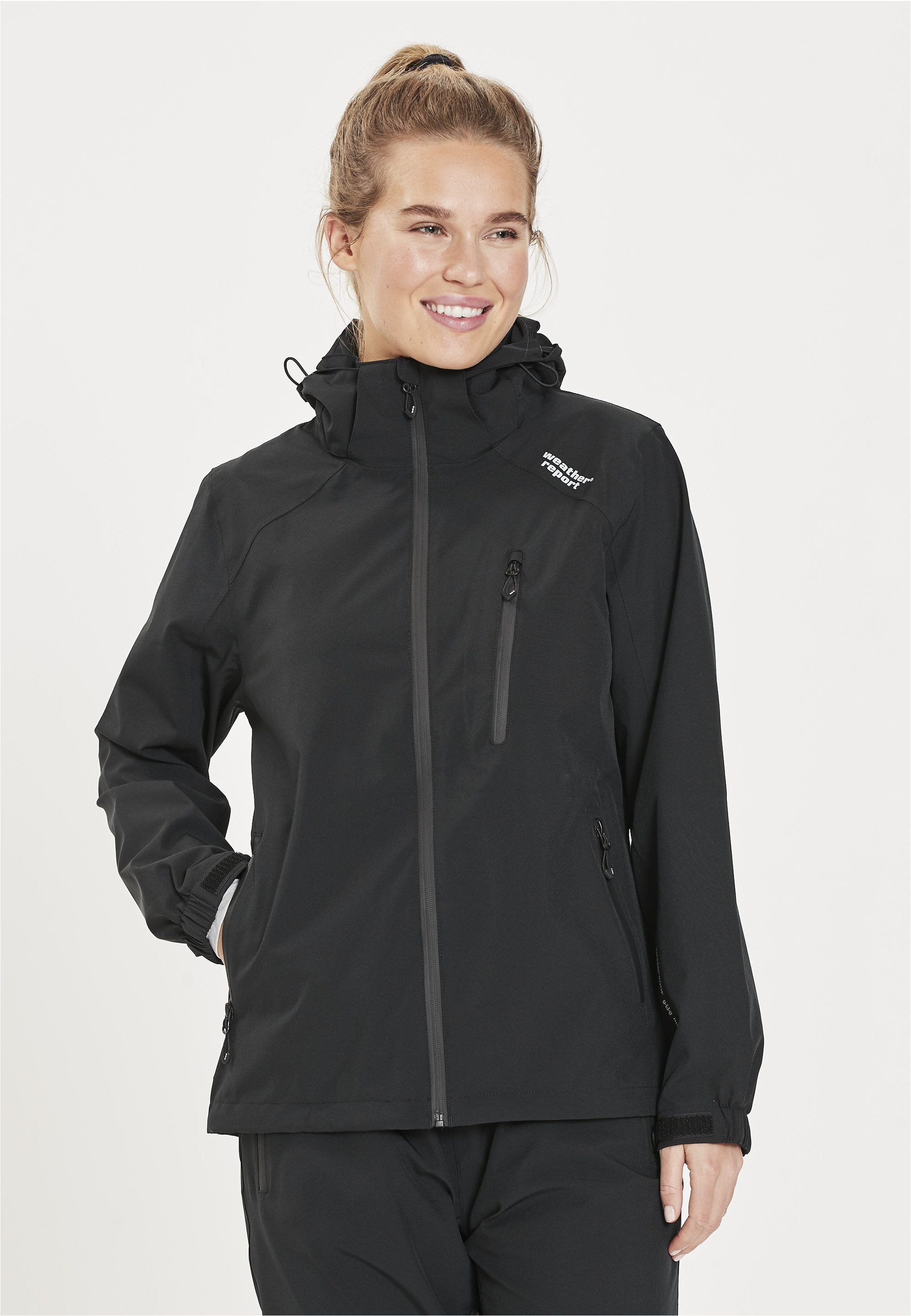 WEATHER REPORT Outdoorjacke CAMELIA W-PRO15000 wasserdichter schwarz mit Beschichtung