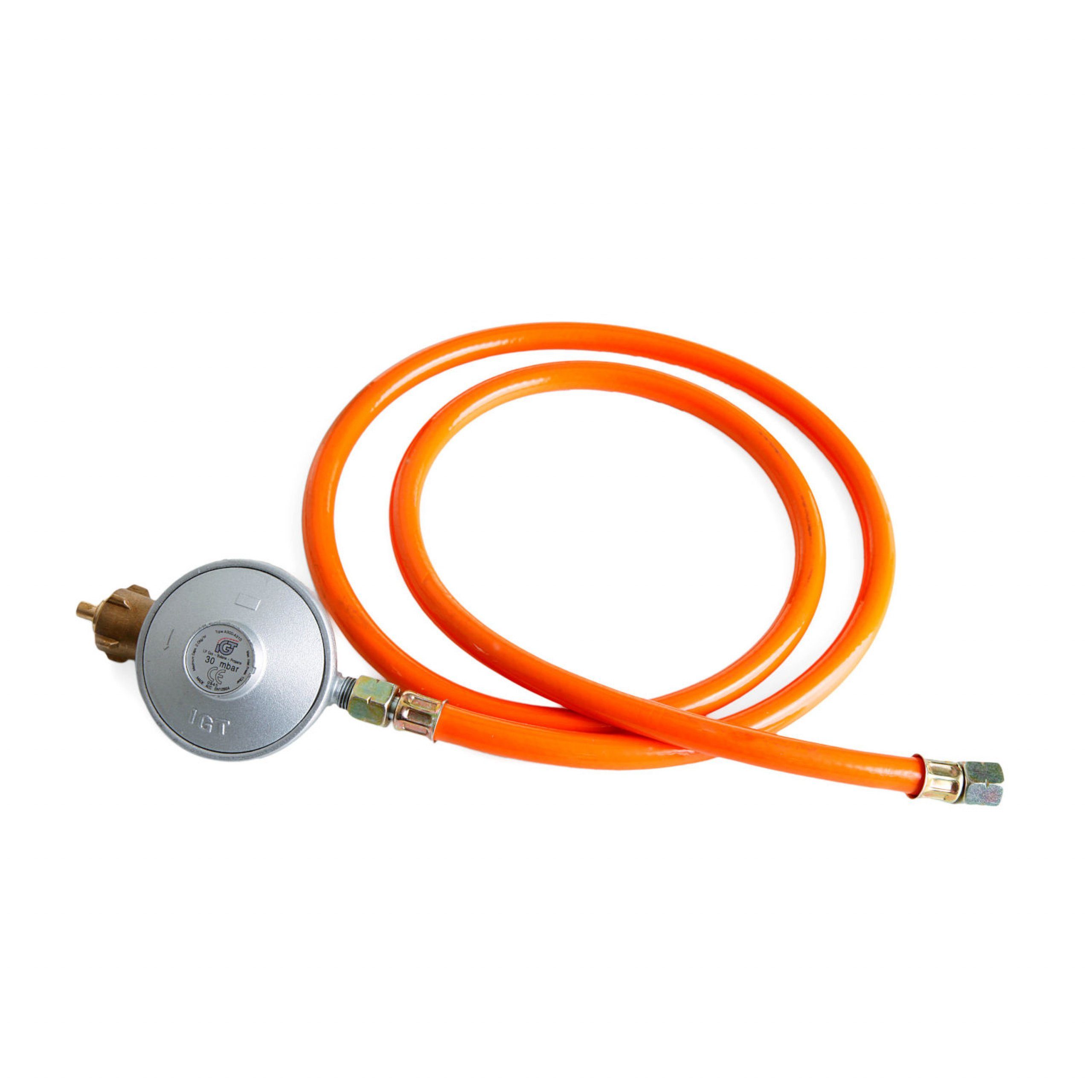 PAELLA WORLD Camping-Gasgrill Paella World Gas-Anschluss-Set 30 mbar Gasdruckminderer Gasschlauch