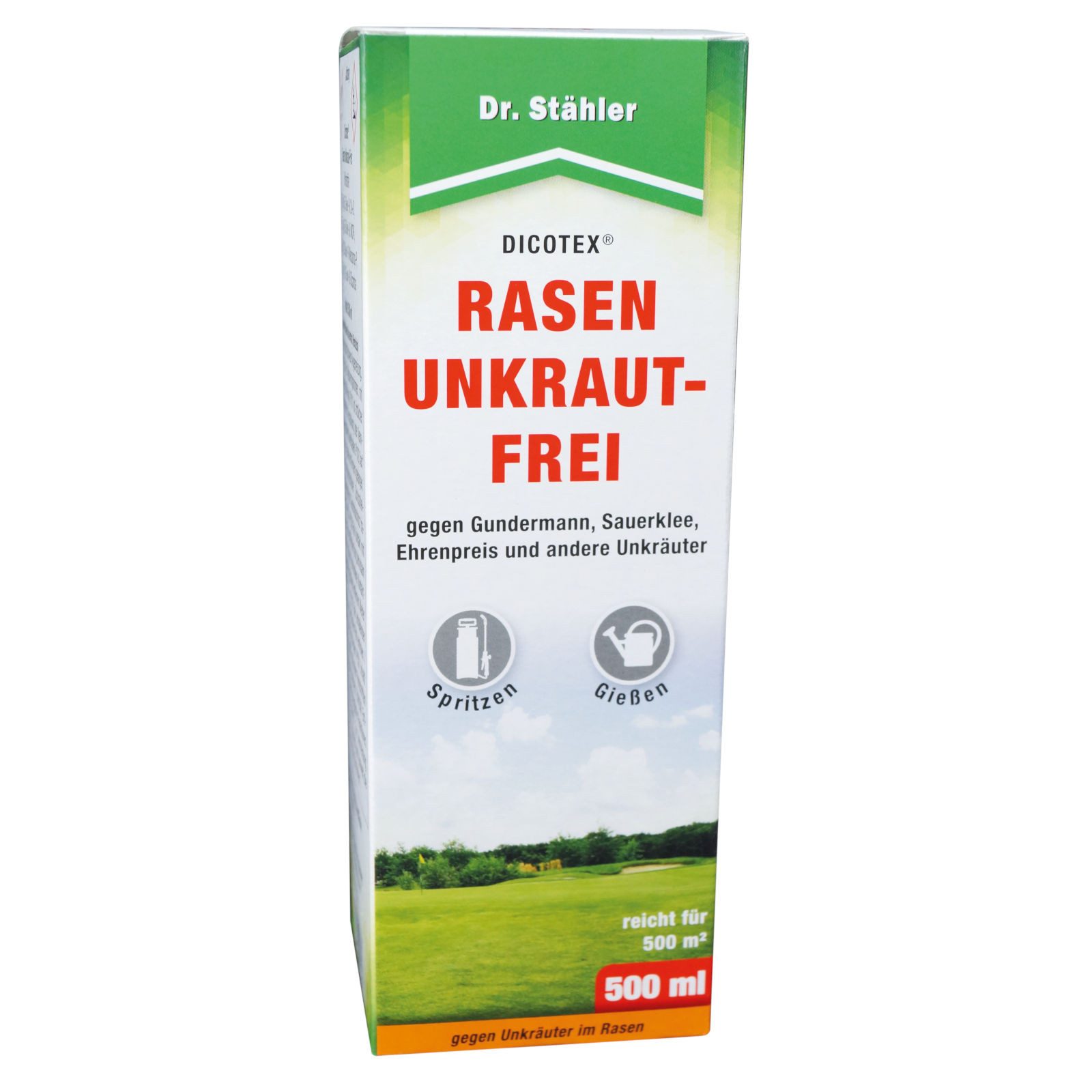 Dr. Stähler Unkrautbekämpfungsmittel Dicotex Rasen Unkrautfrei, 500 ml