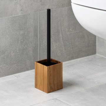Navaris Badezimmer-Set Toilettenbürste und Halter aus Holz - Klobürste mit Halter, (1-St)